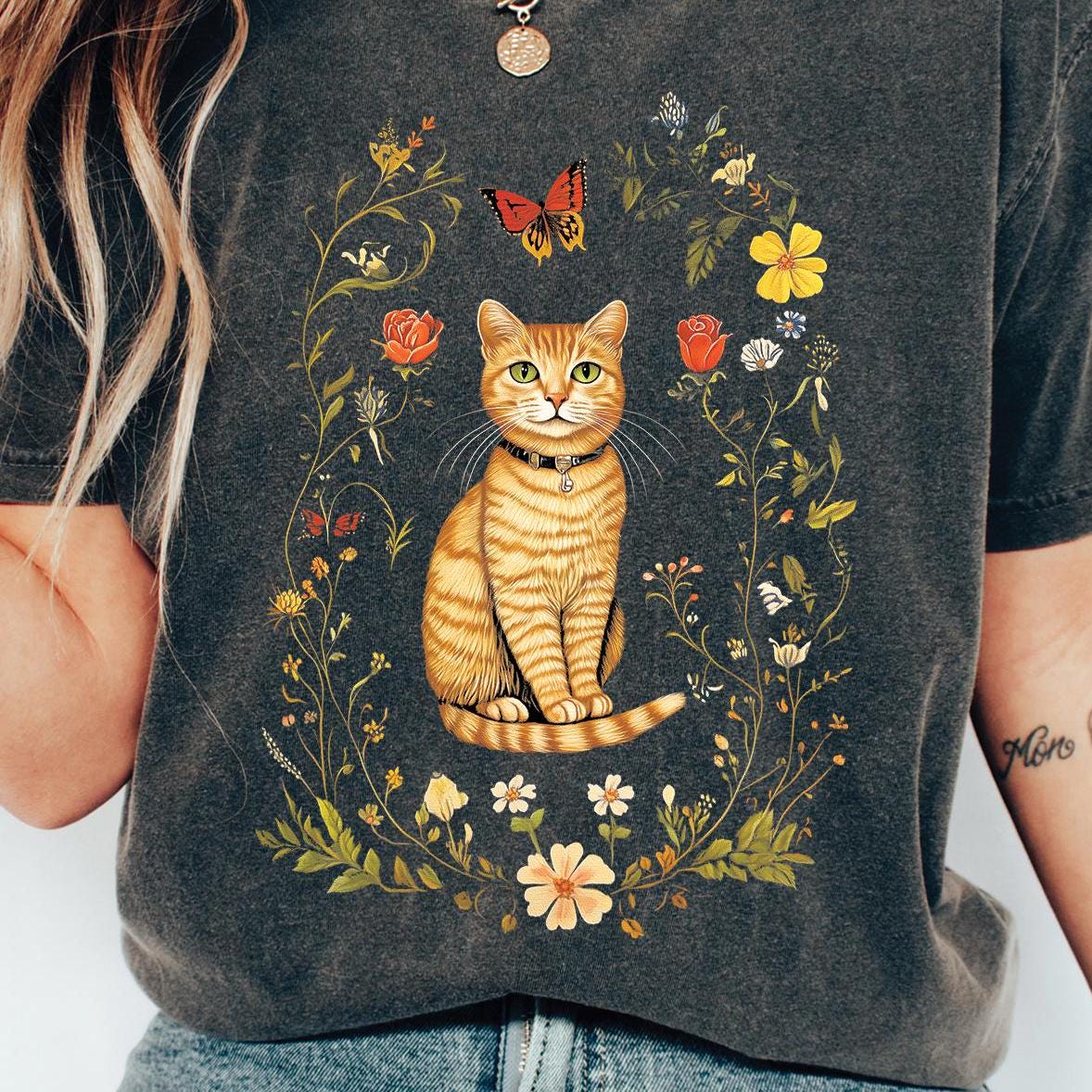 Cottagecore Cat Shirt