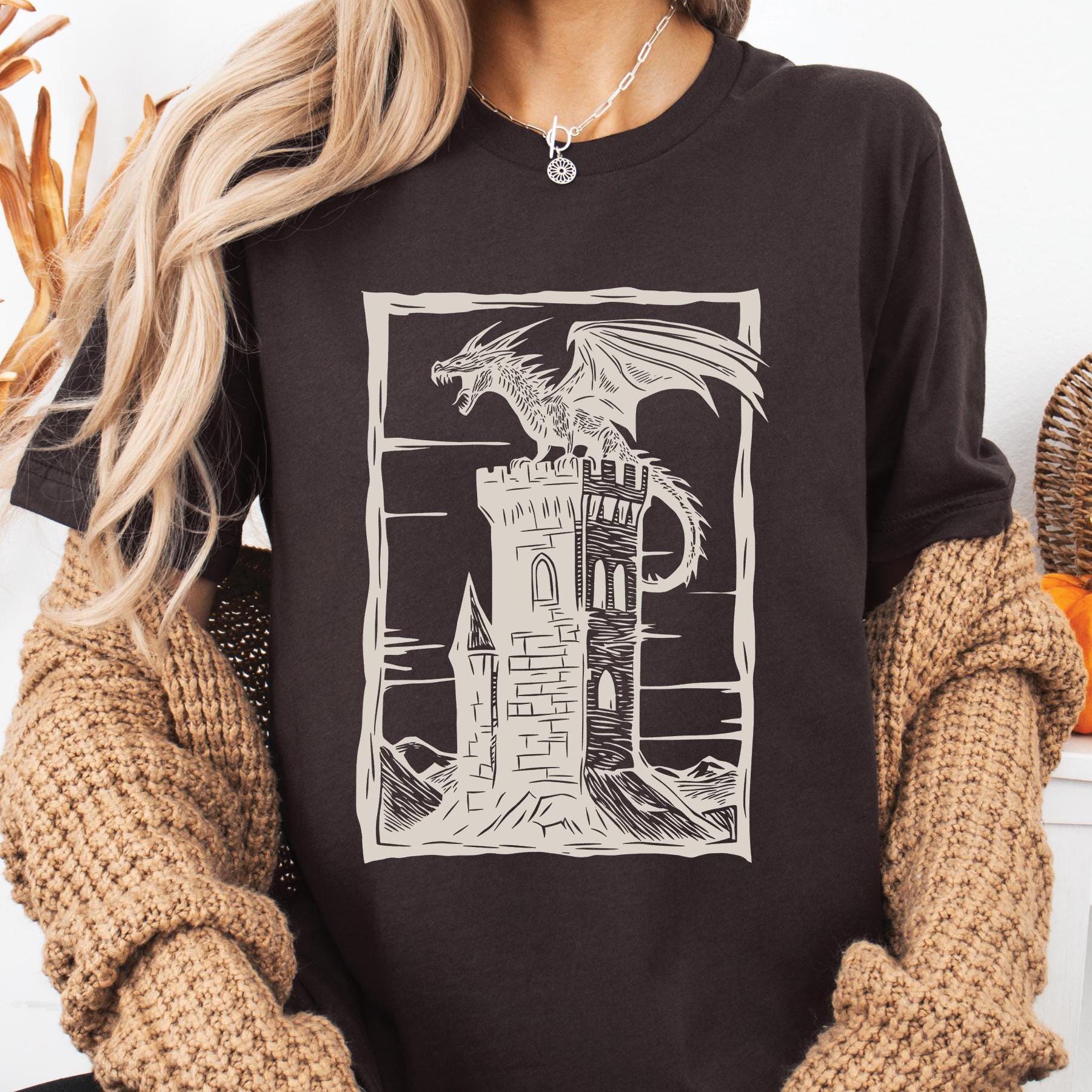 Vintage Dragon Retro Medieval Castlecore Shirt