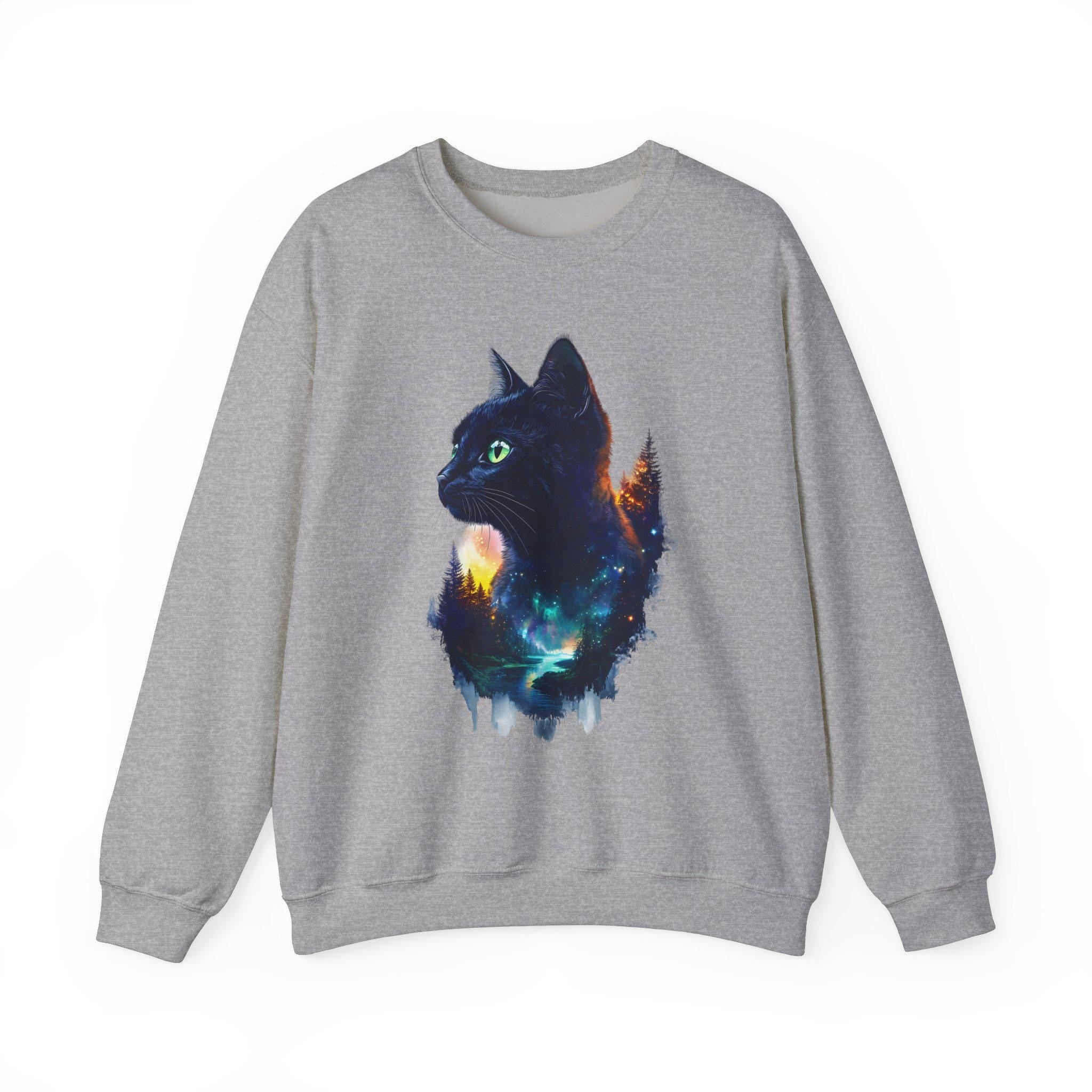 Cat Mountains Forest Sweatshirt