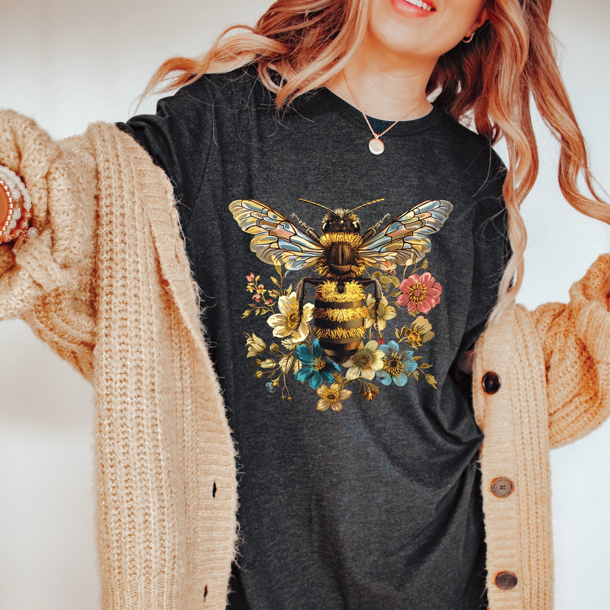 Vintage Floral Queen Bee Shirt