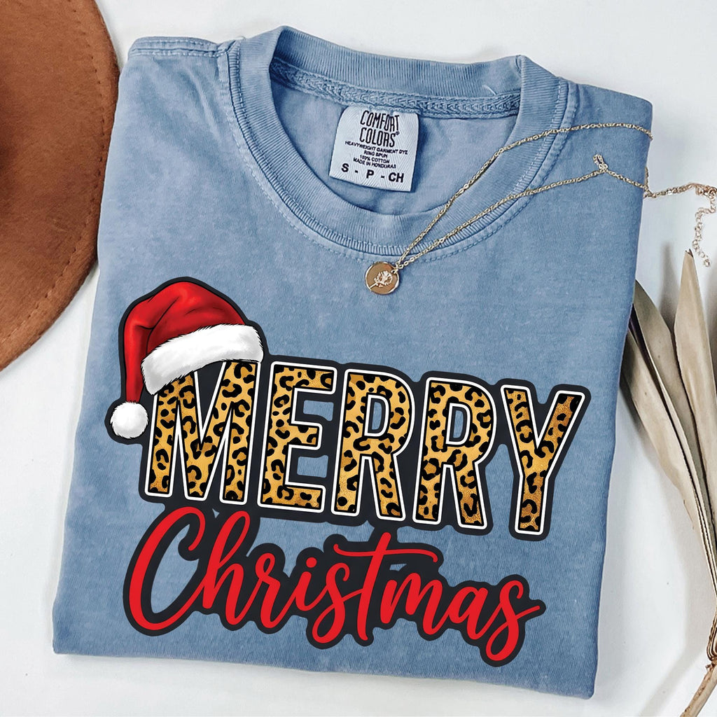Leopard Merry Christmas T-Shirt