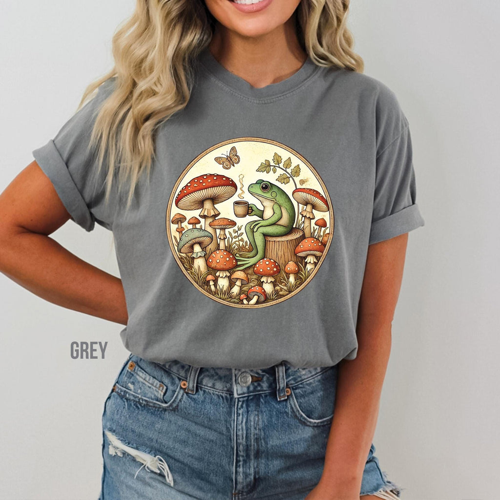 Frog Mushroom Coffee T-Shirt