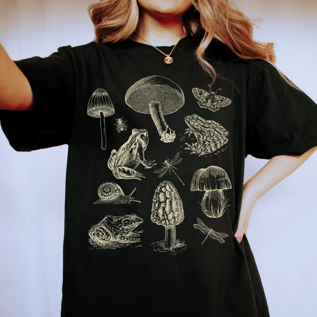Frog Mushroom Goblincore Shirt