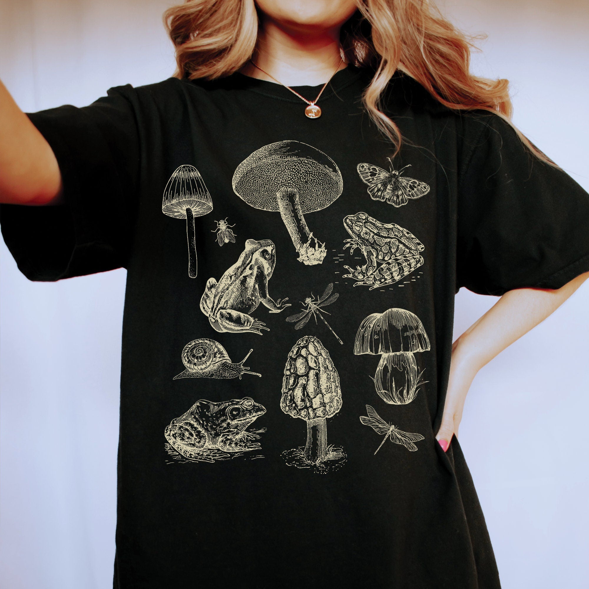 Frog Mushroom Goblincore Shirt