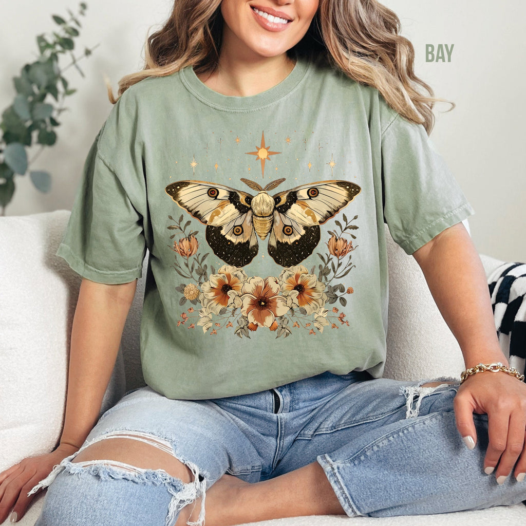 Celestial Moth Boho T-Shirt