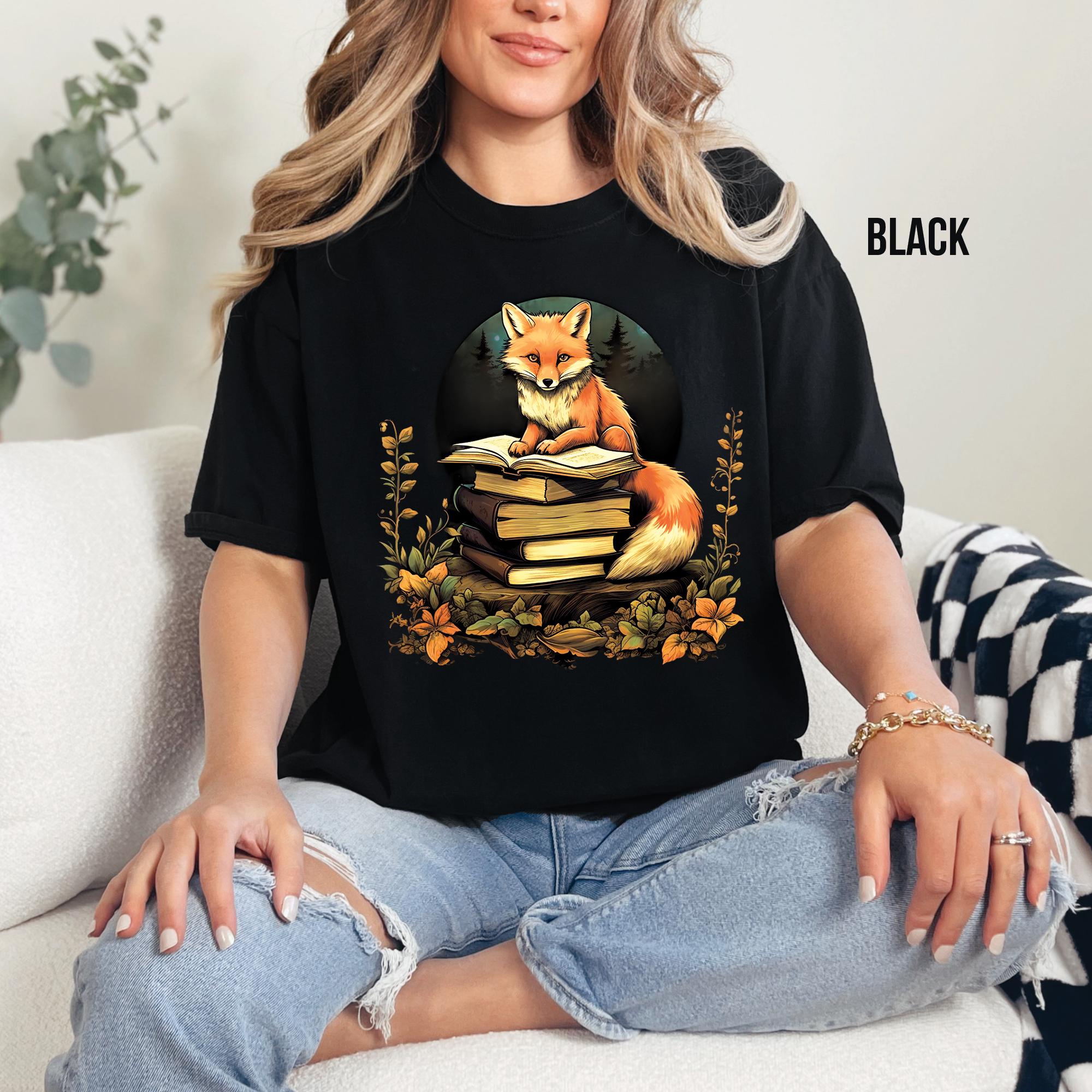 Fox Book Reading T-Shirt