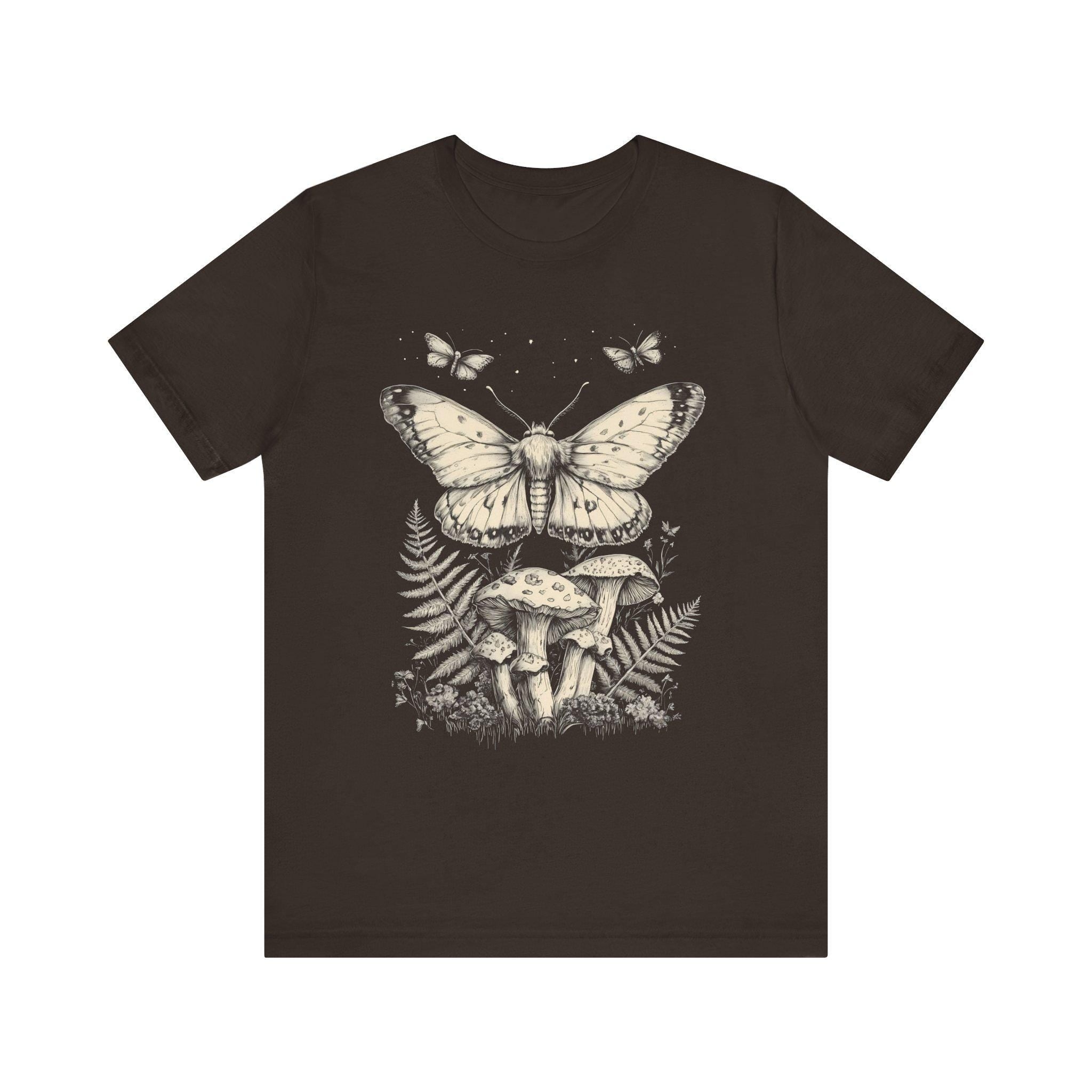 Moth and Mushroom Graphic Shirt