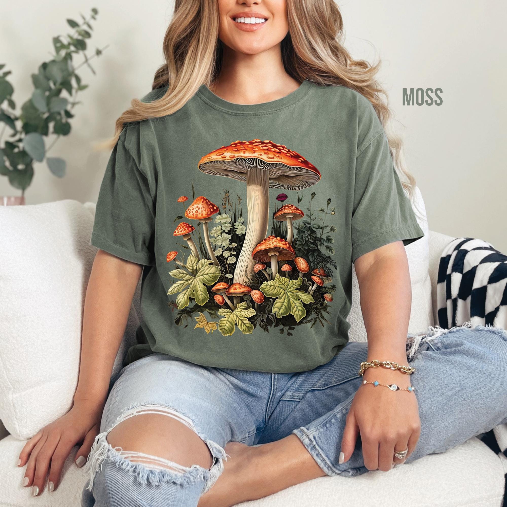 Cottagecore Mushroom Forest T-Shirt
