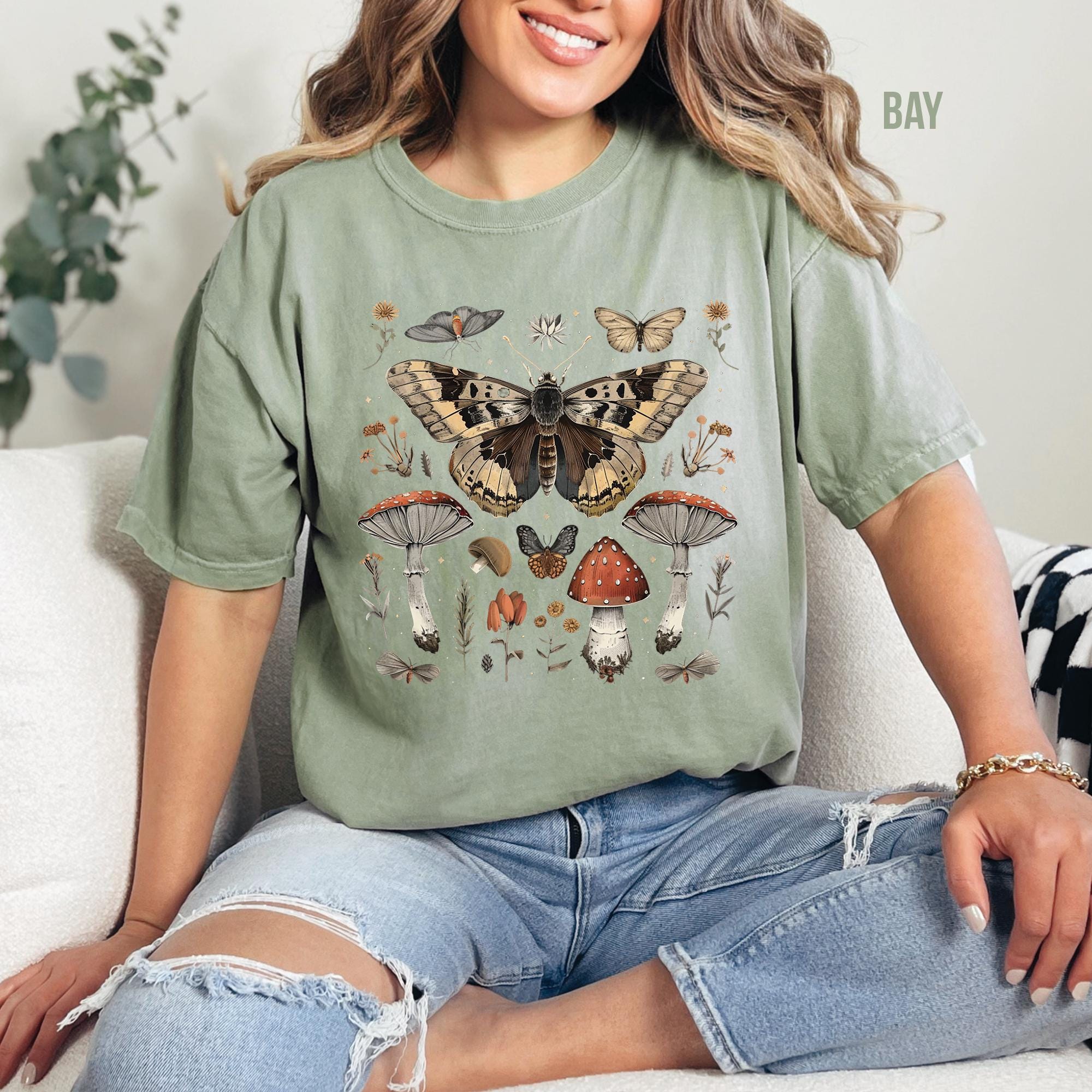 Vintage Mushroom Moth Shirt