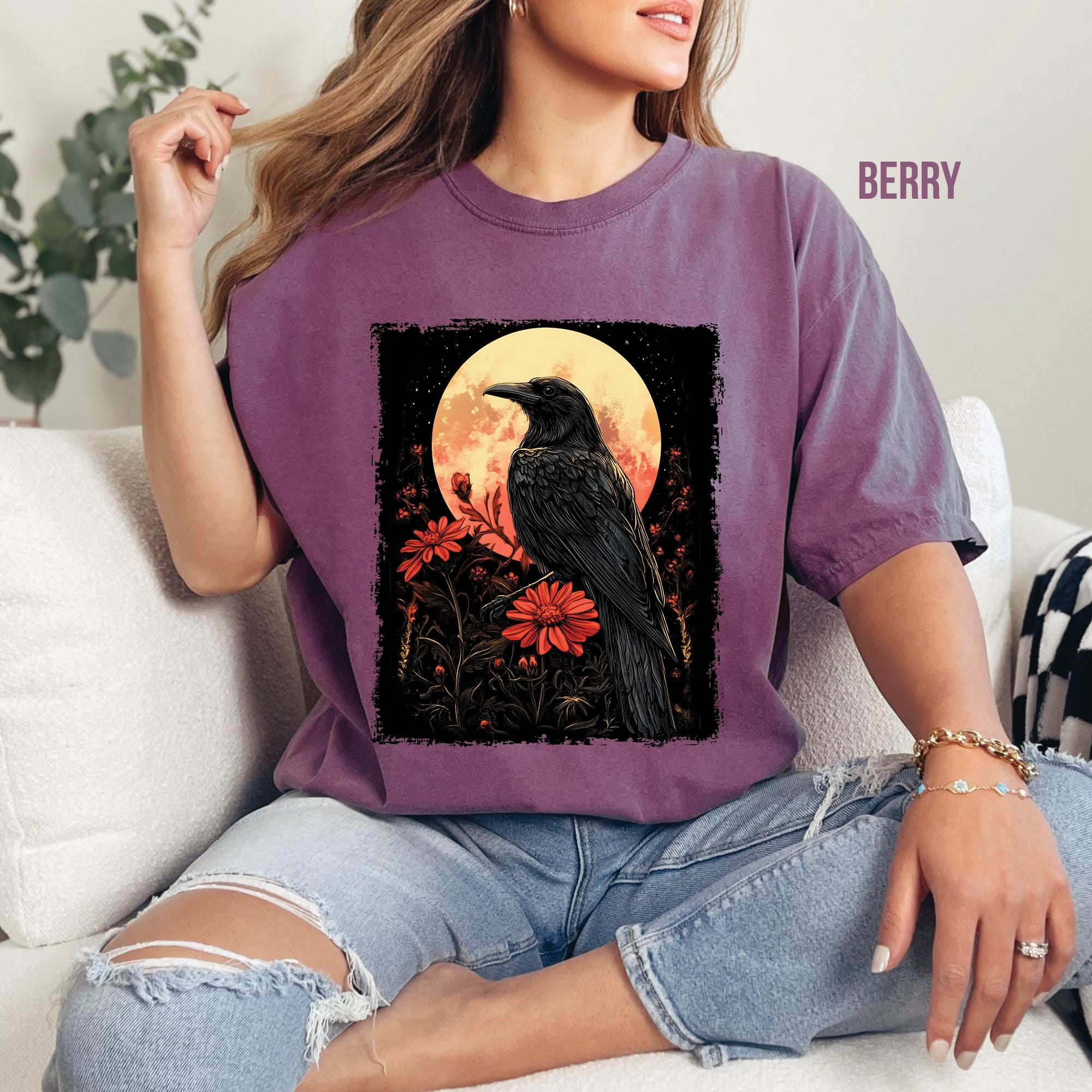 Gothic Midnight Raven T-Shirt
