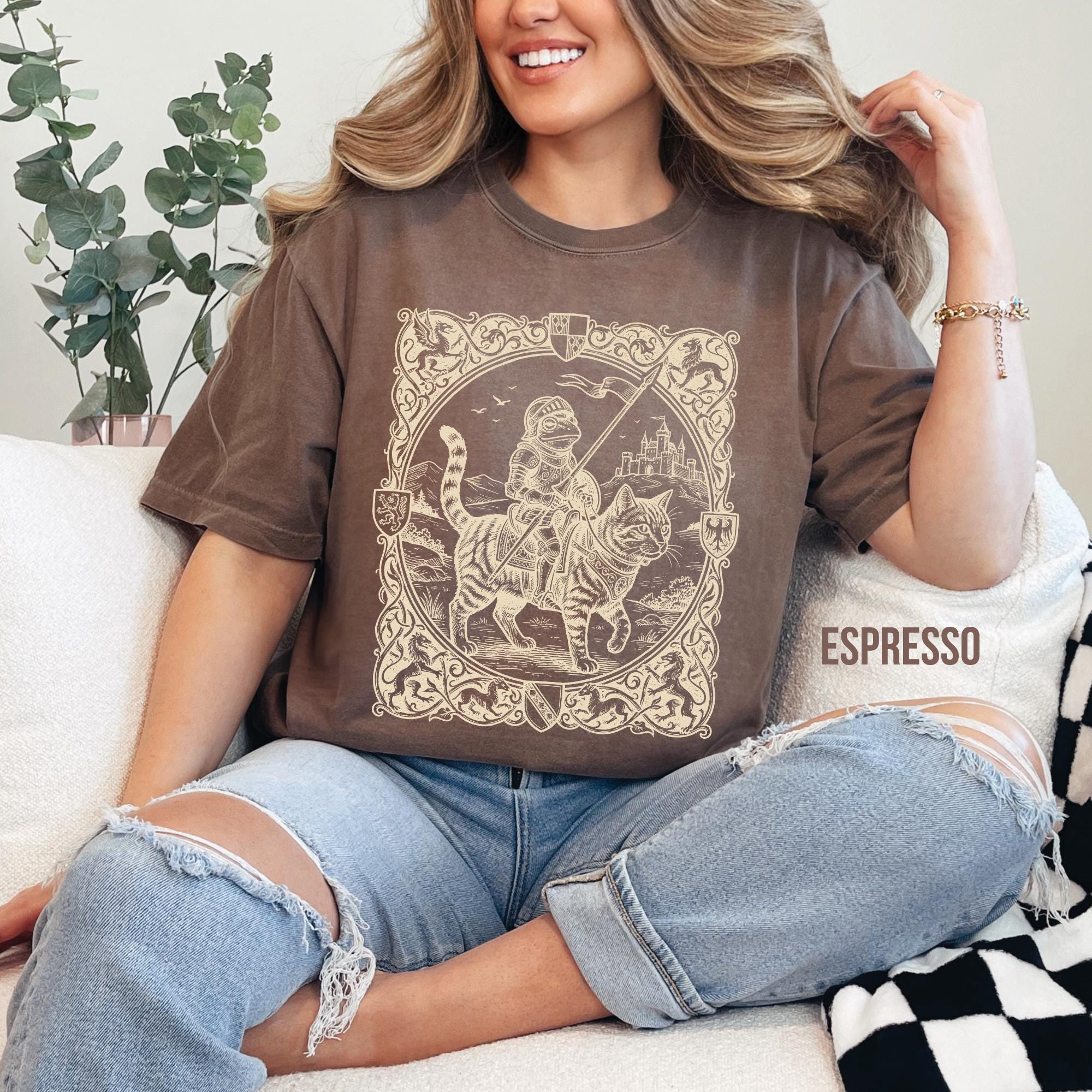 Medieval Frog and Cat T-Shirt