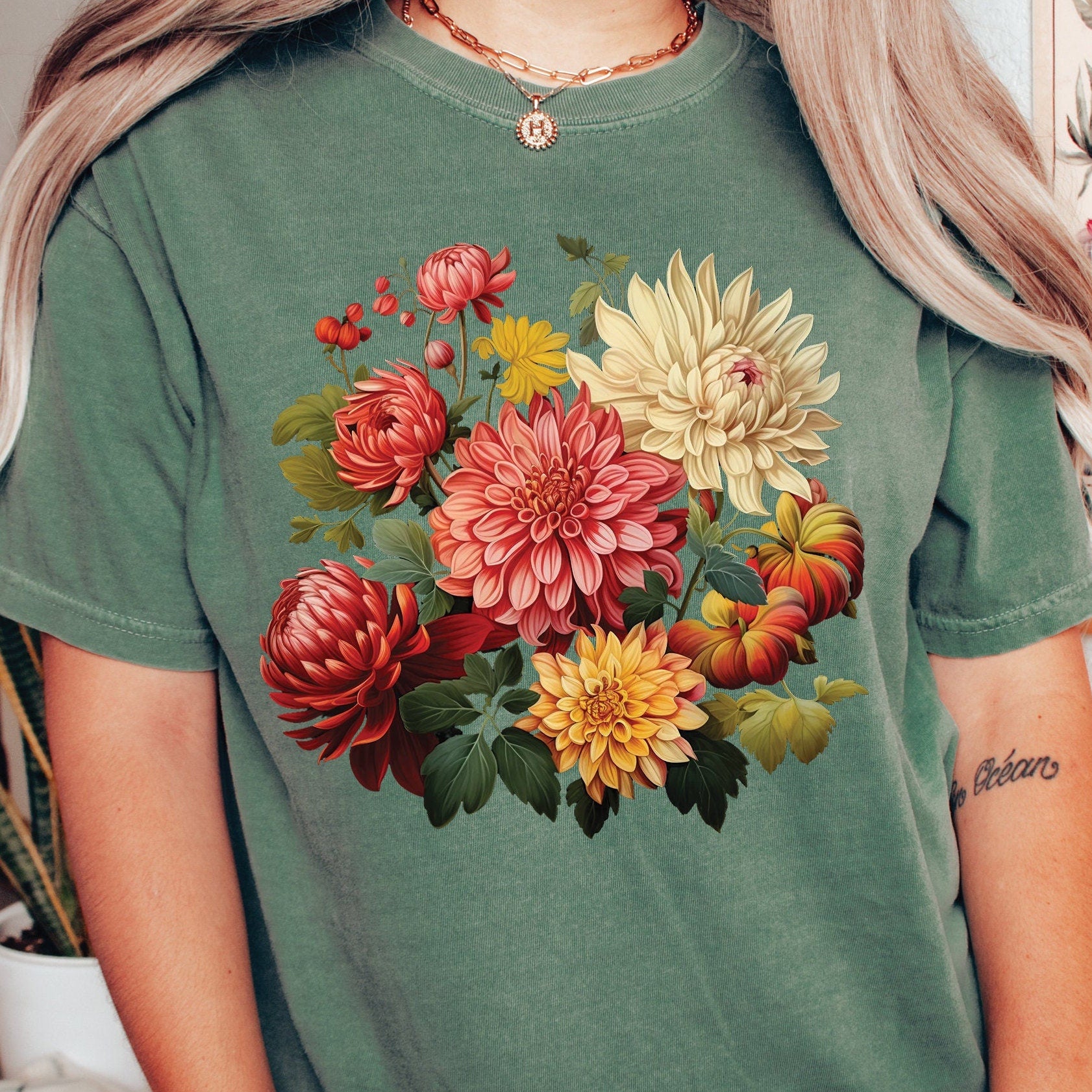 Vintage Dahlias Shirt