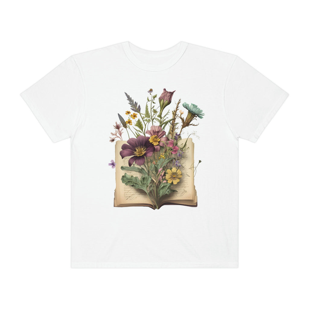 Floral Books T-Shirt