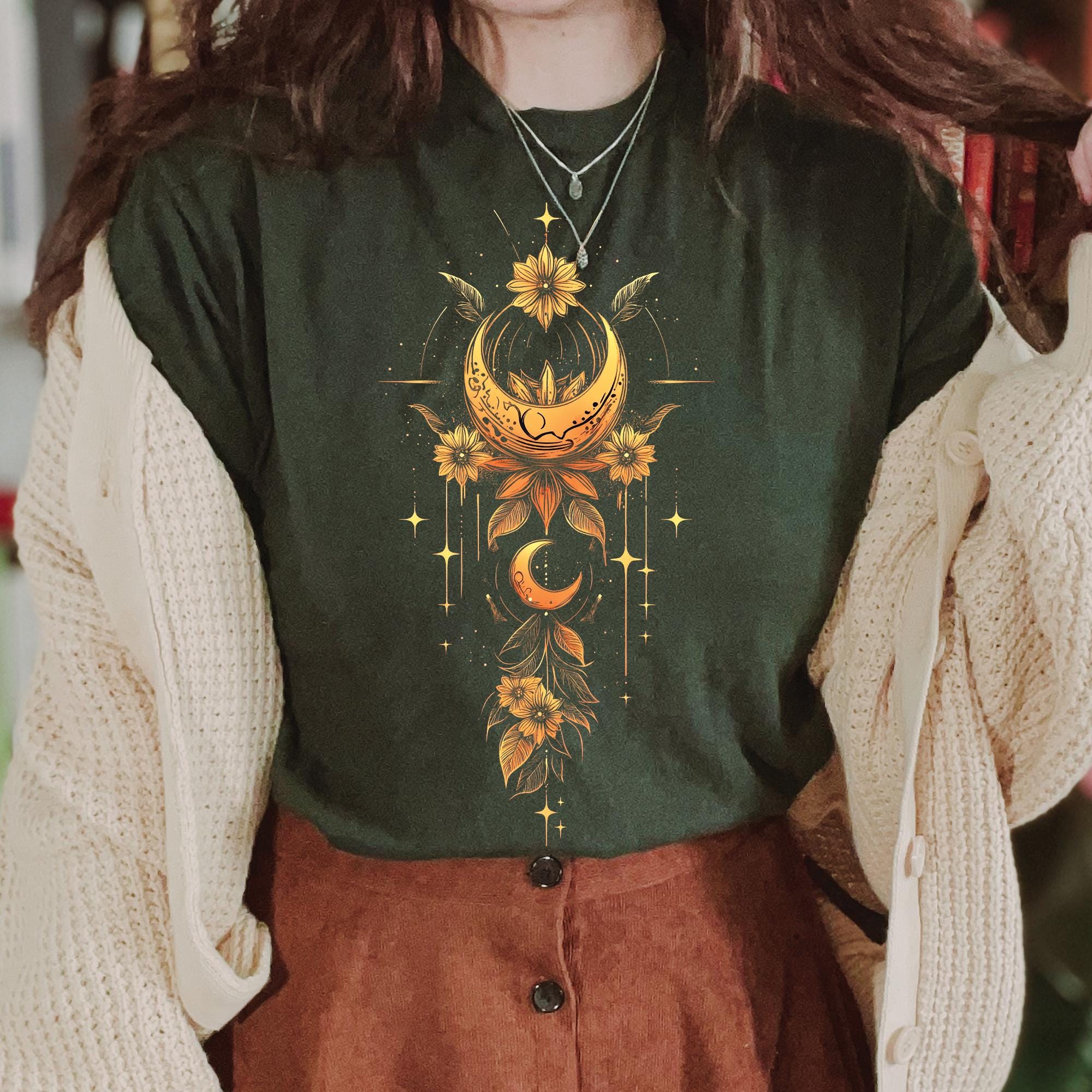 Celestial Boho Flower Shirt