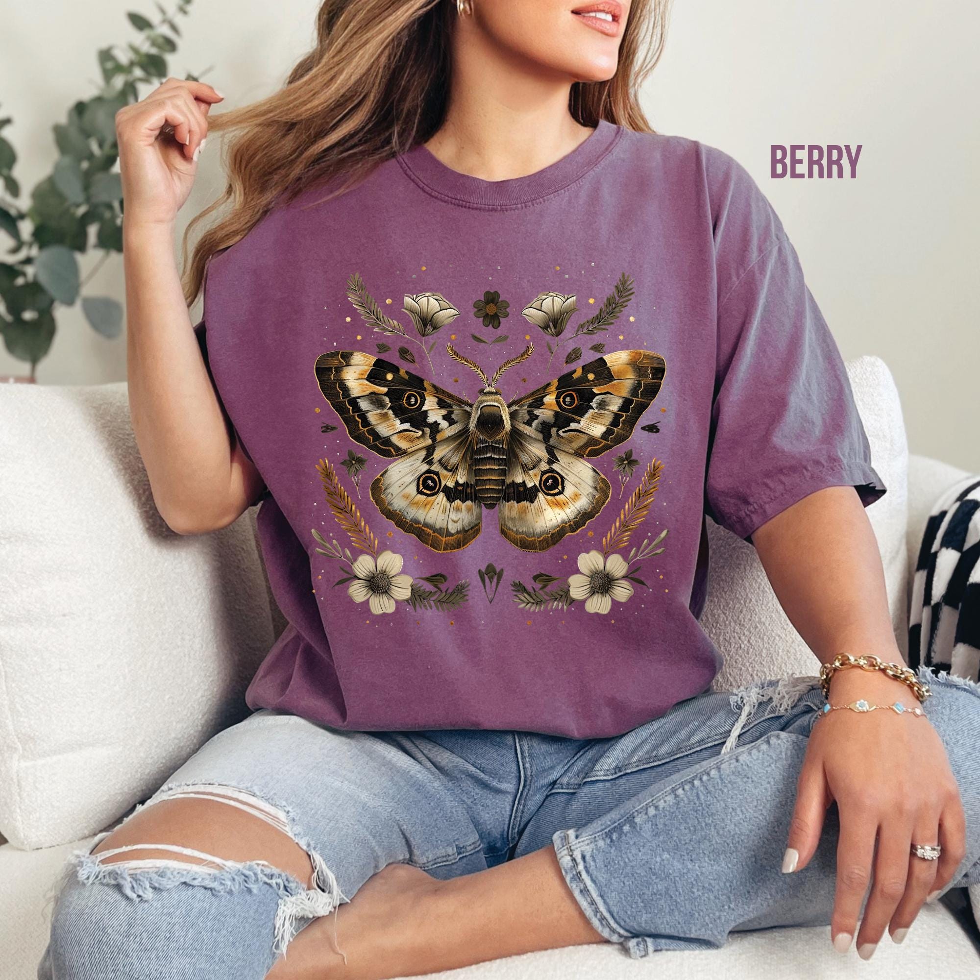 Cottagecore Aesthetic Moth T-Shirt