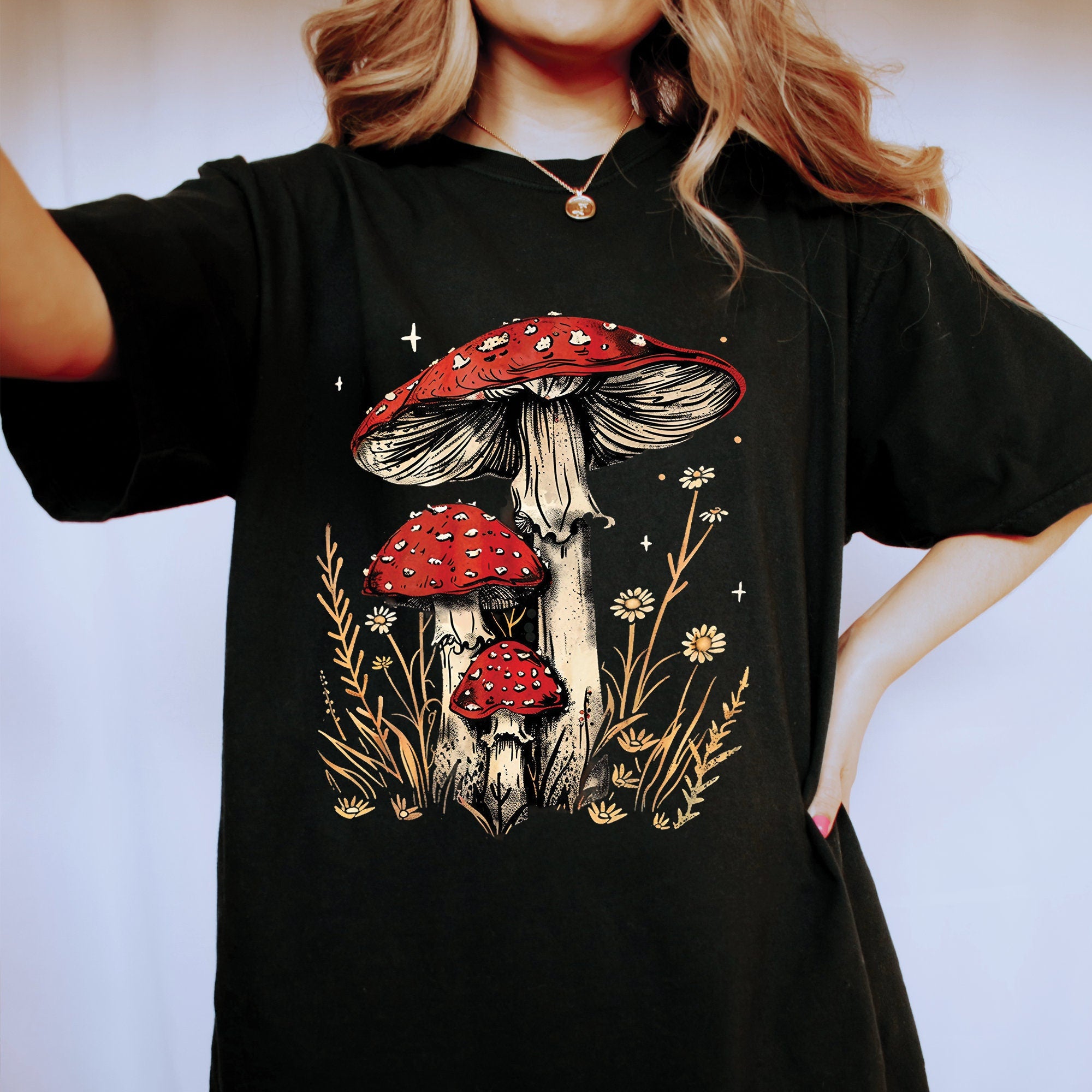 Vintage Mushroom Cottagecore Shirt