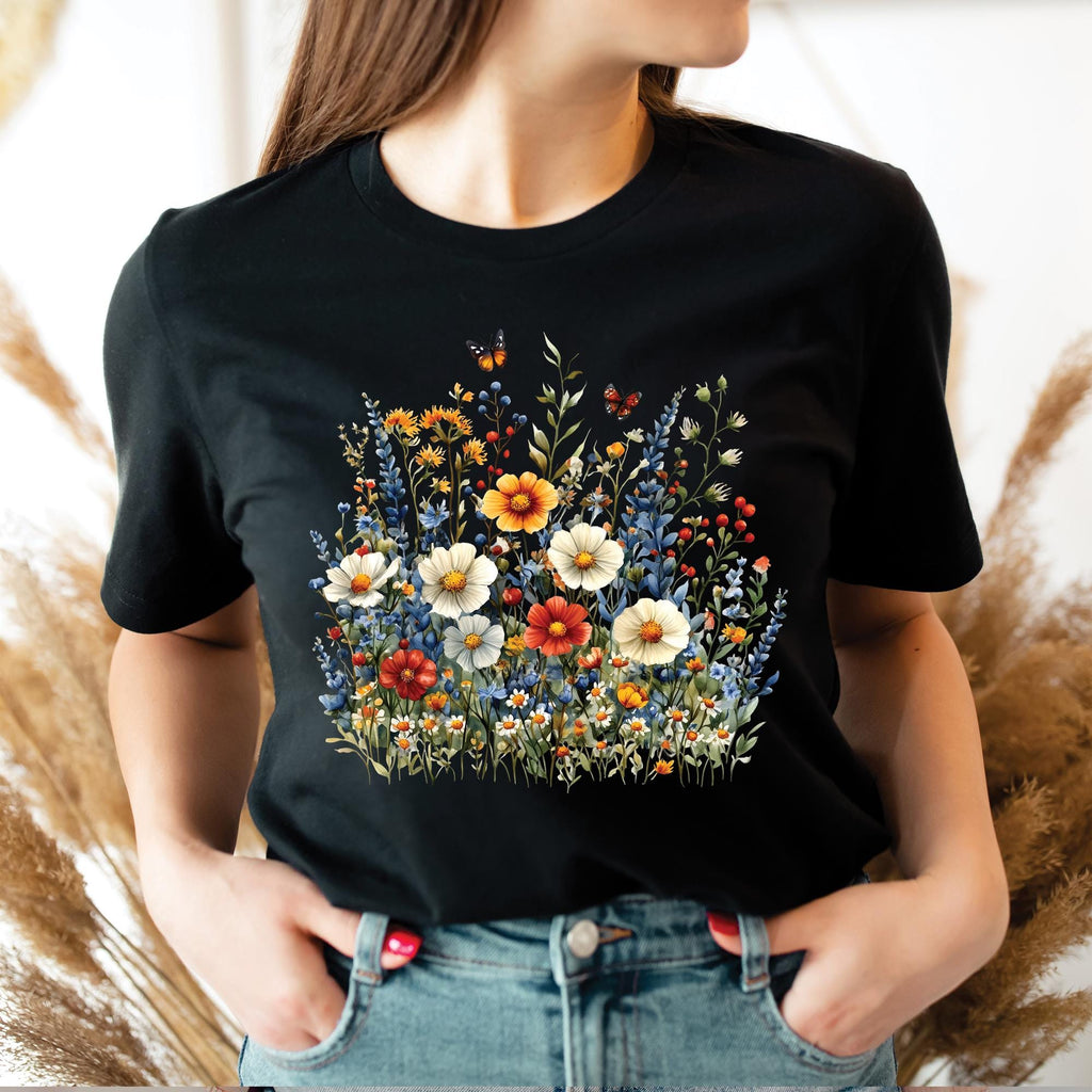Wildflower Botanical Graphic T-Shirt
