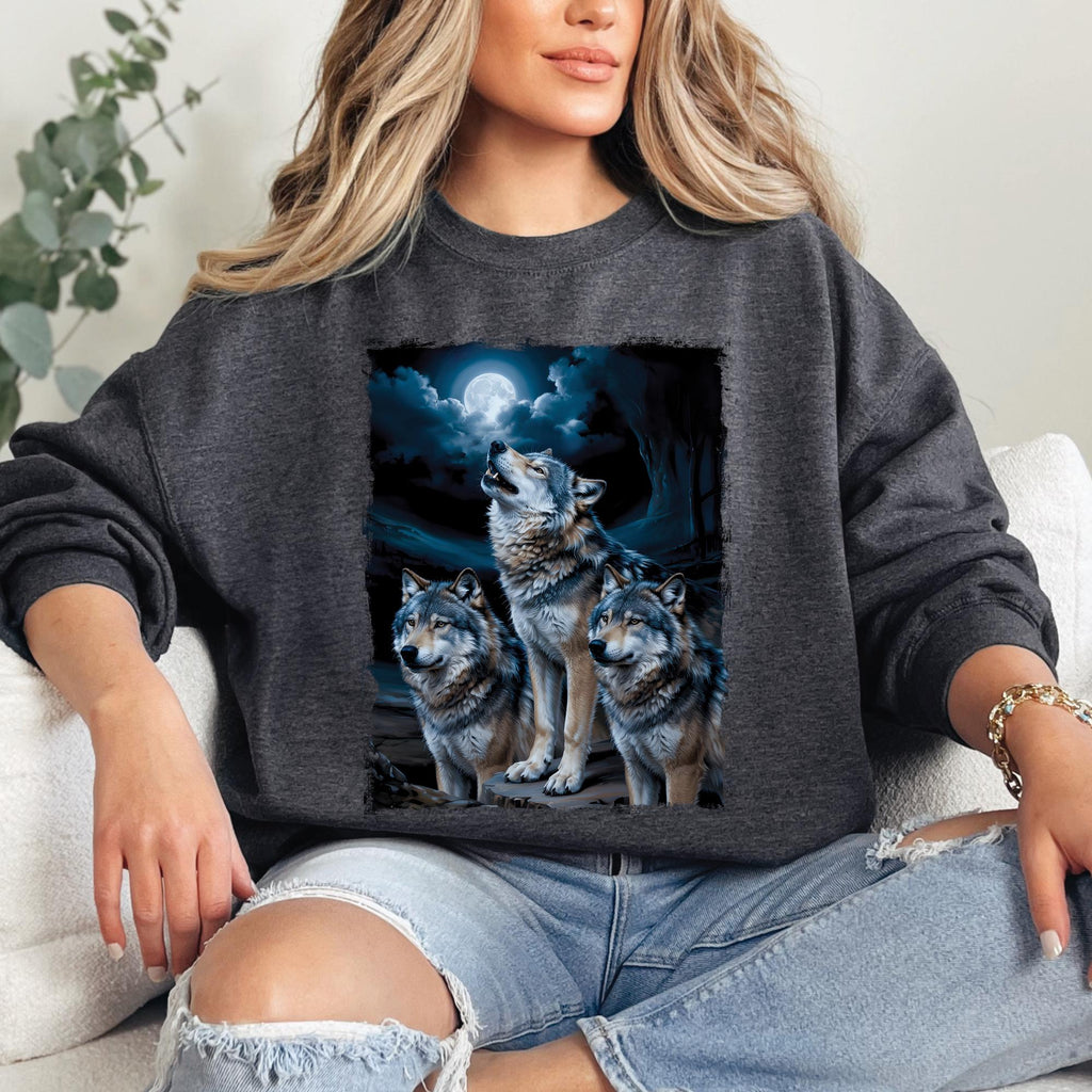 Wolves Howling Moon Sweatshirt