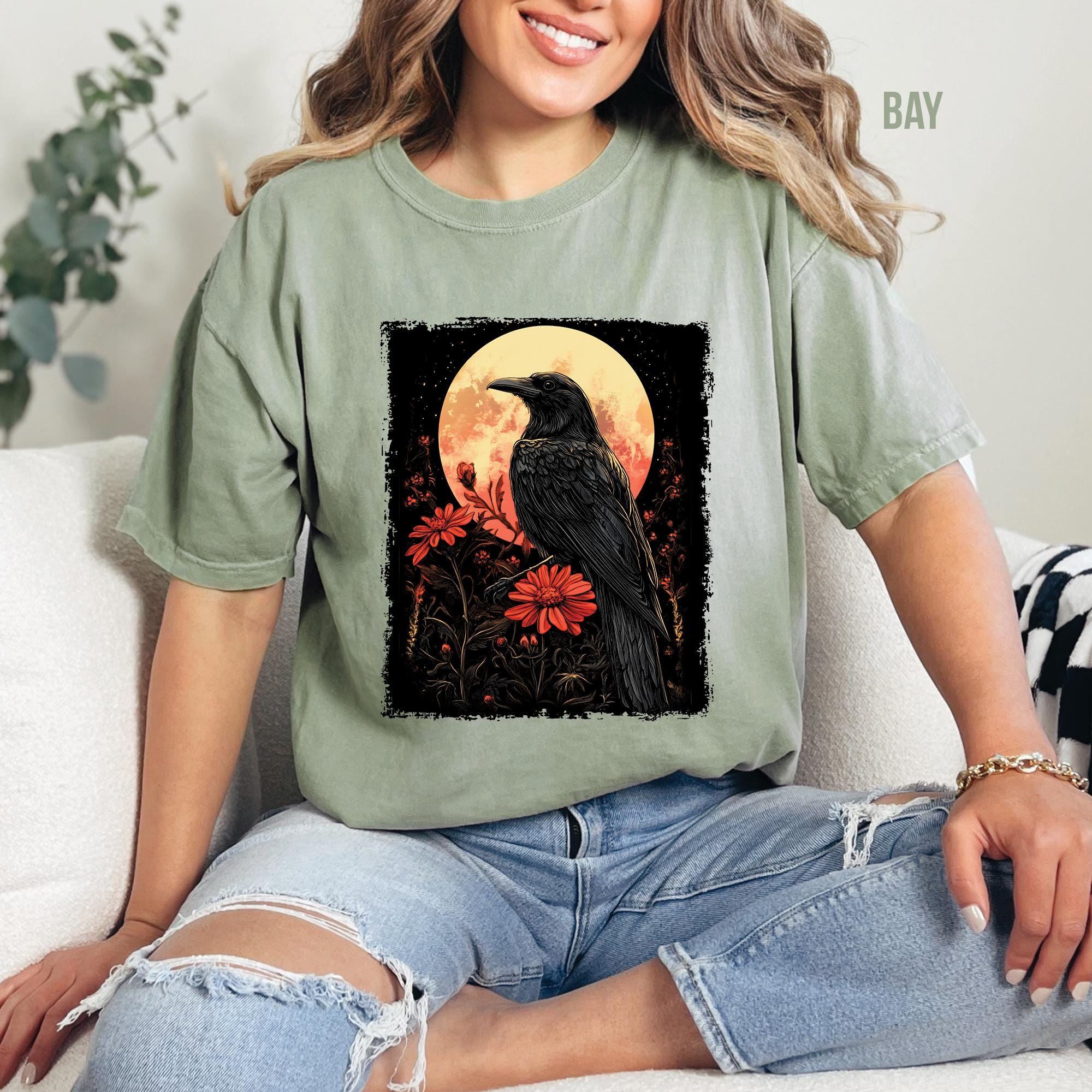 Gothic Midnight Raven T-Shirt