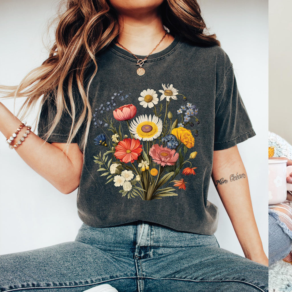 Wildflowers Boho T-Shirt