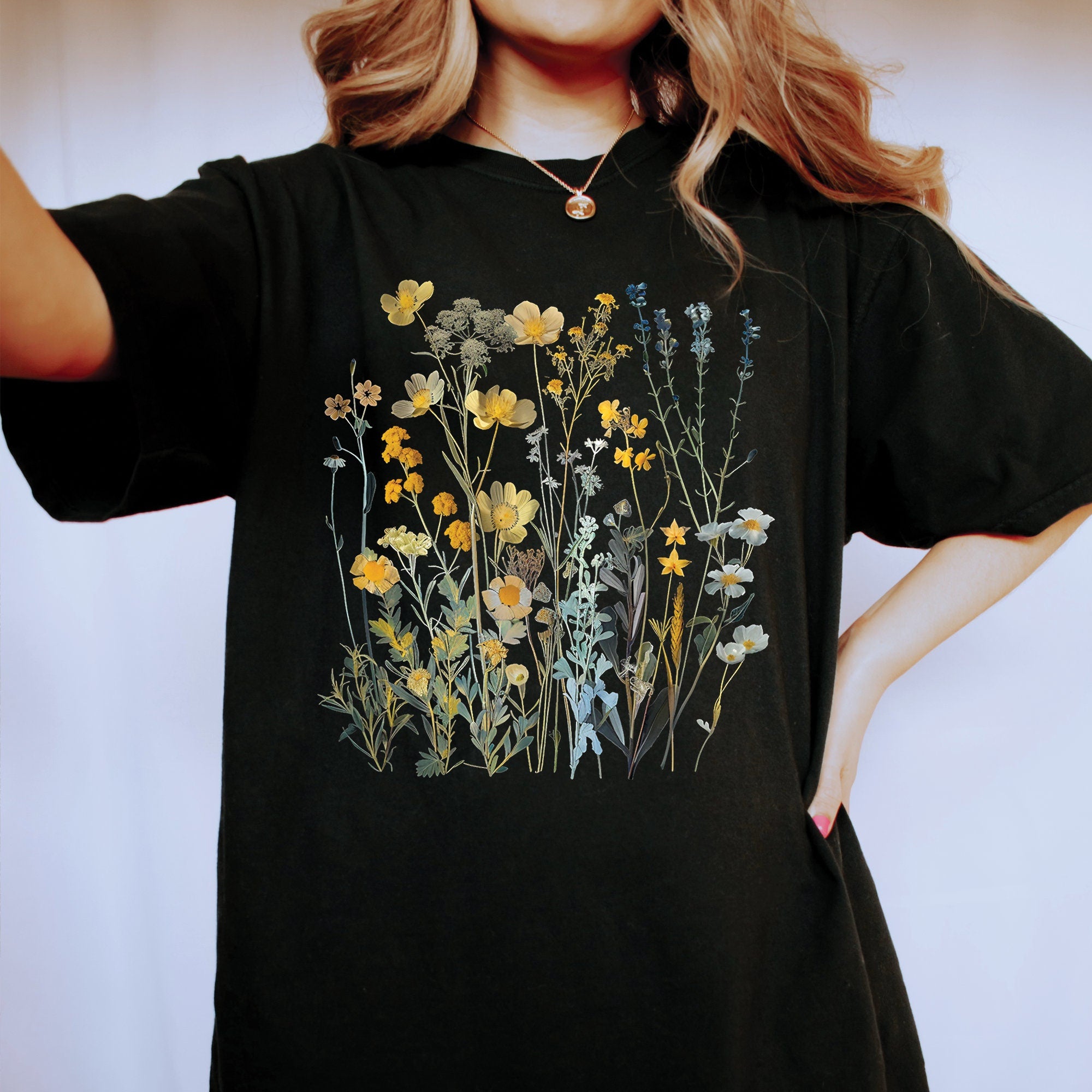 Boho Wildflowers Comfort Colors Shirt