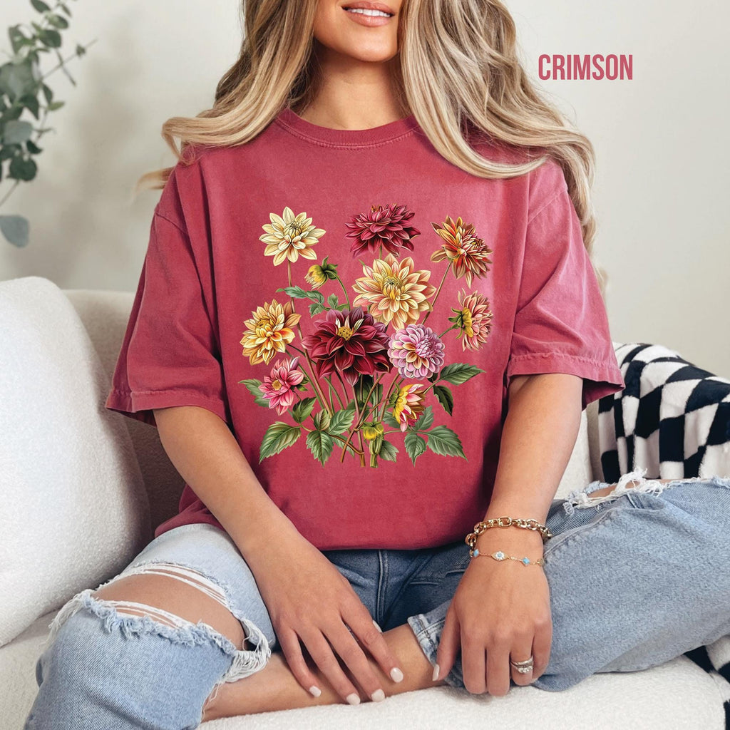 Dahlia Flowers T-Shirt