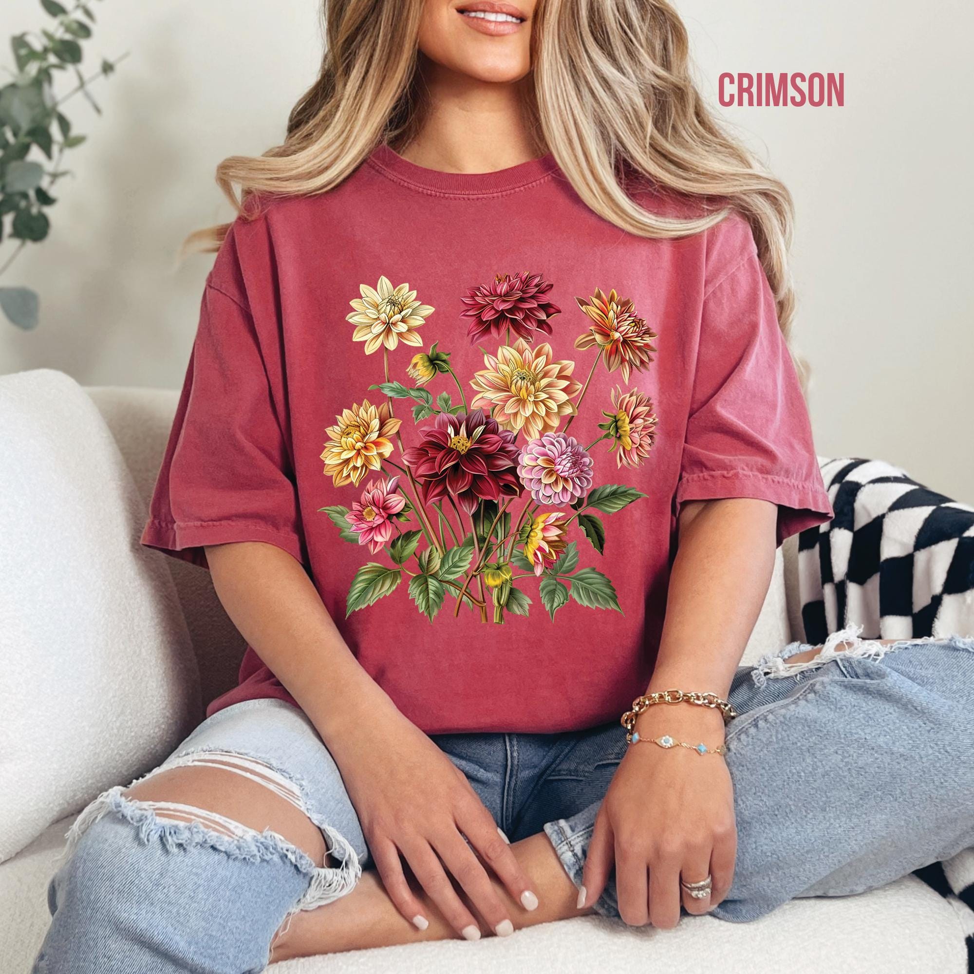 Dahlia Flowers T-Shirt