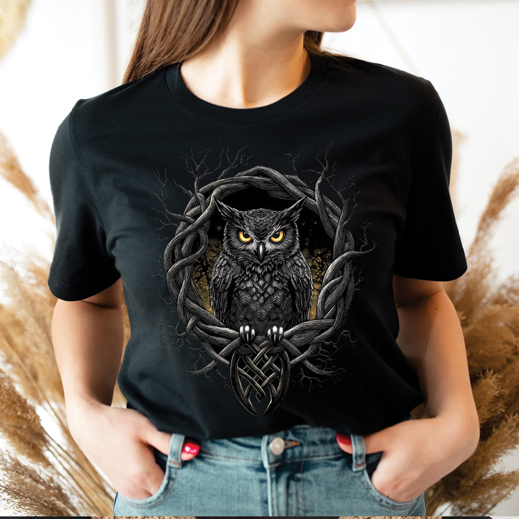 Tree of Life Celtic Owl T-Shirt