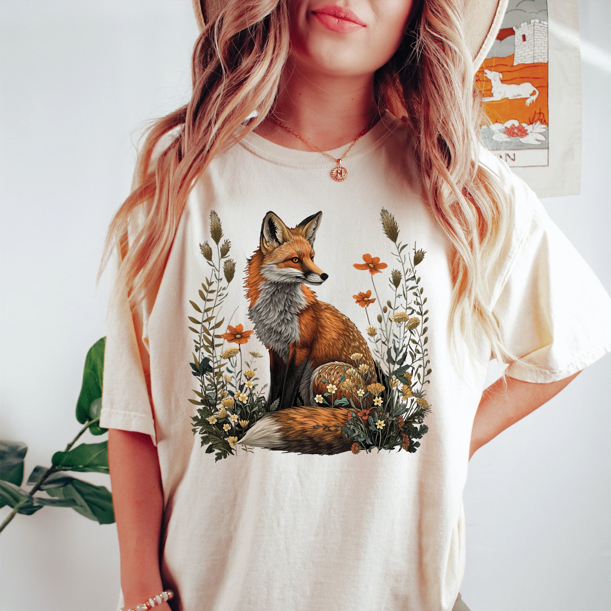 Cottagecore Fox Comfort Colors T-Shirt