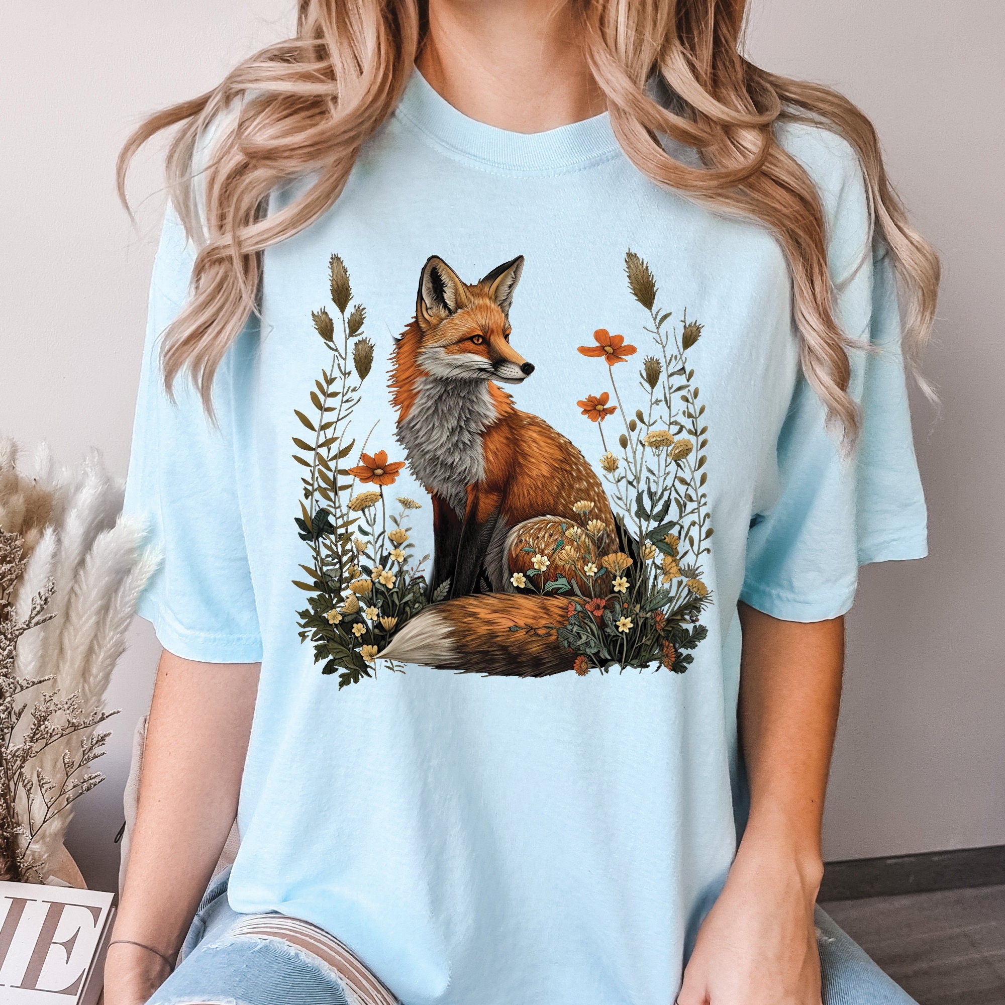 Cottagecore Fox Comfort Colors T-Shirt