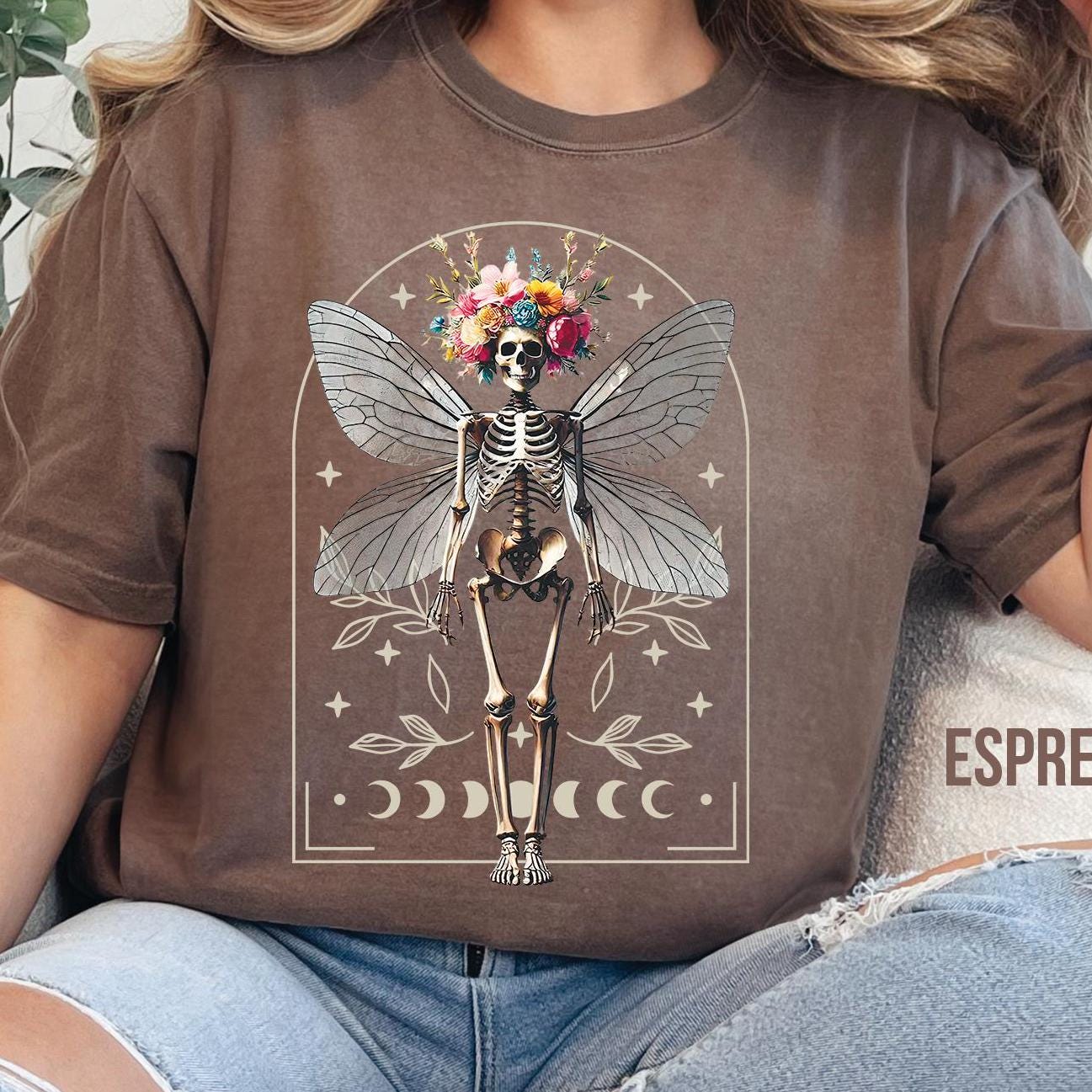 Fairy Grunge Skeleton Butterfly T-Shirt