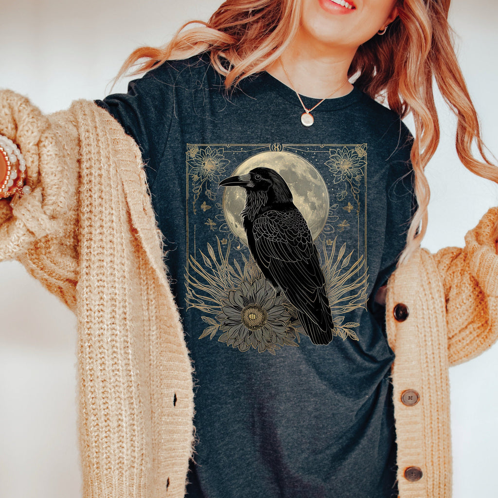 Gothic Raven Moon Shirt