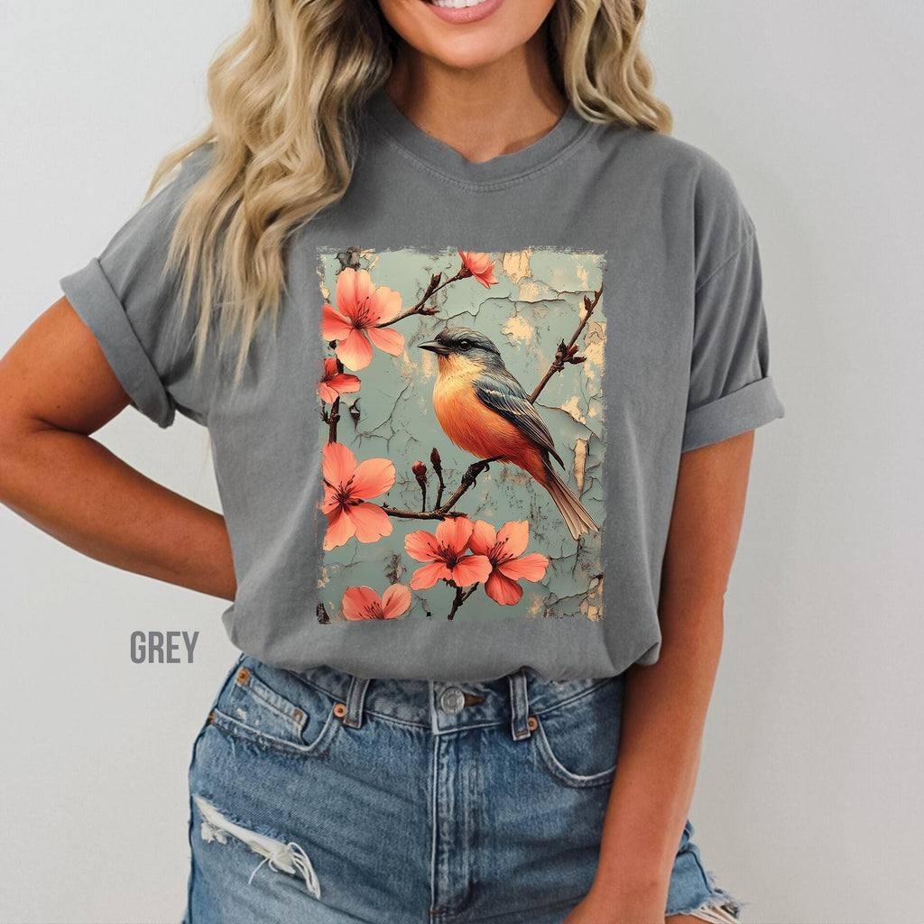 Vintage Robin Flowers T-Shirt