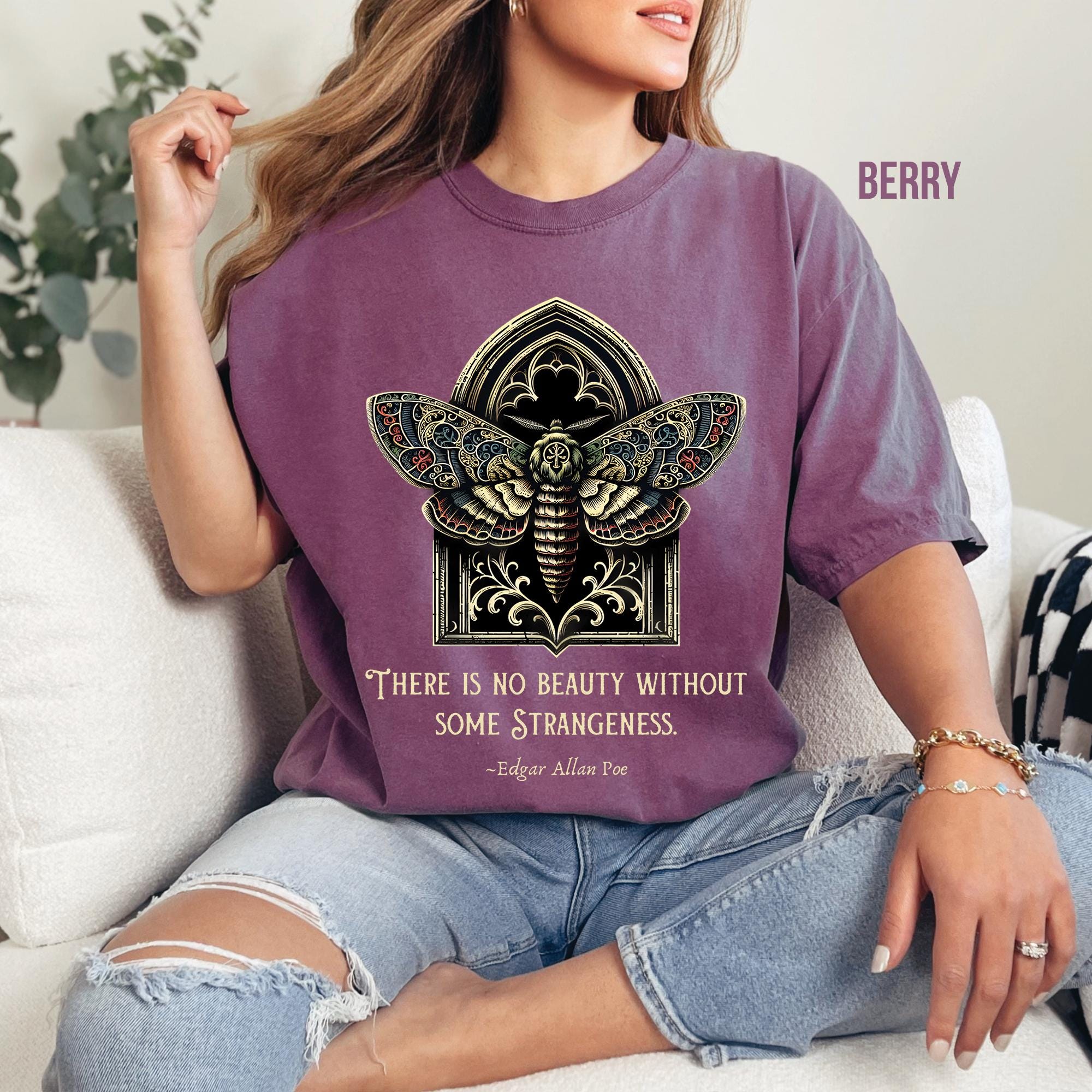 Edgar Allan Poe Moth T-Shirt