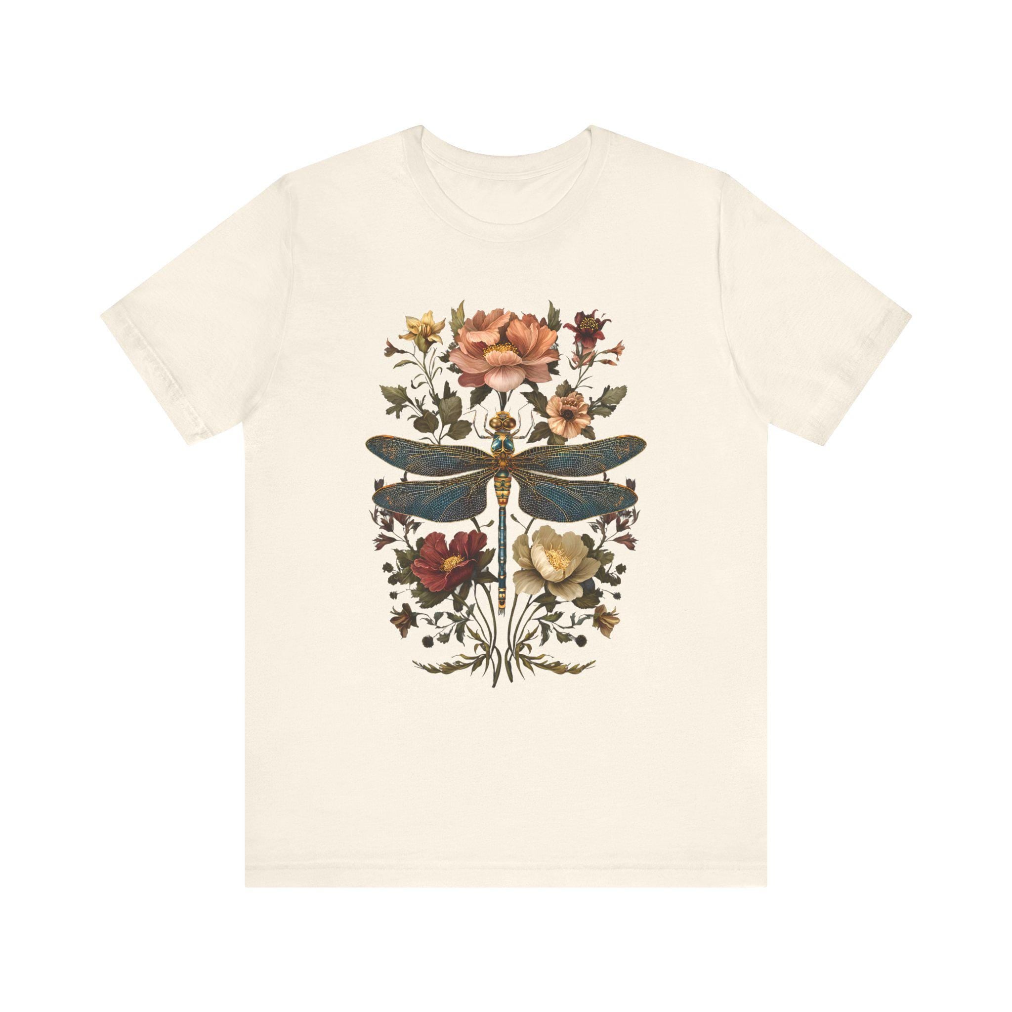 Boho Floral Dragonfly T-Shirt