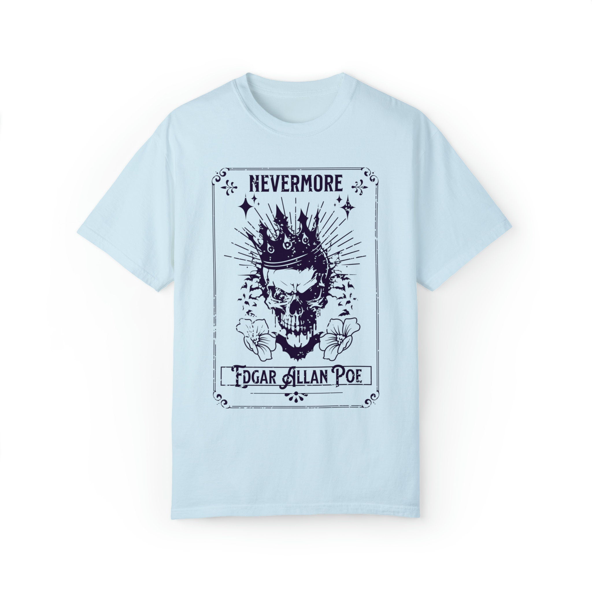 Edgar Allan Poe Nevermore Skull T-Shirt