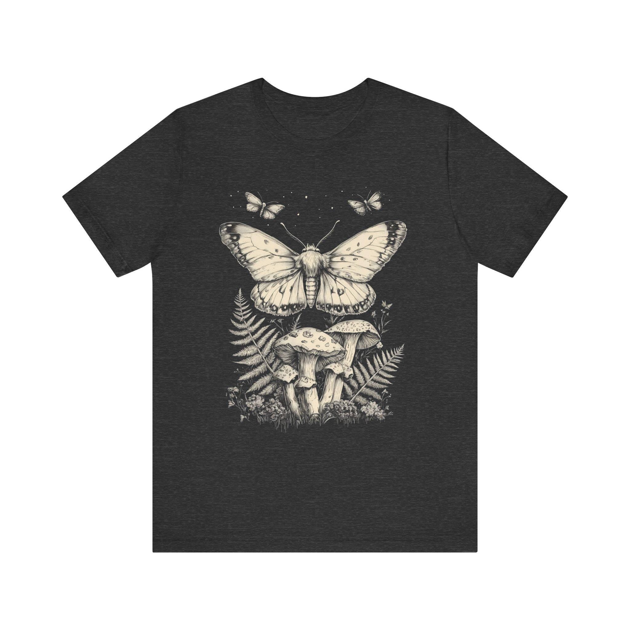 Moth and Mushroom Graphic Shirt