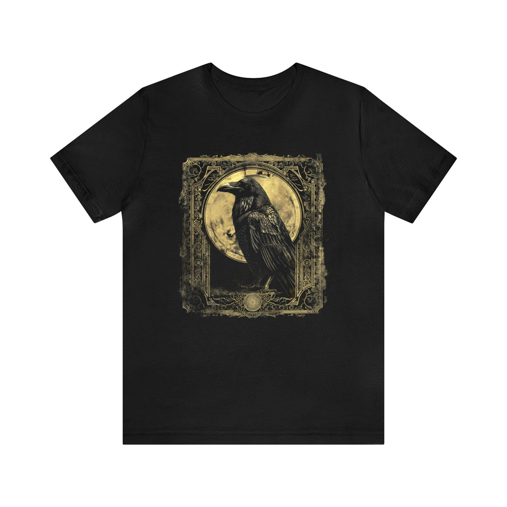 Gothic Raven Vintage Tarot Card T-Shirt