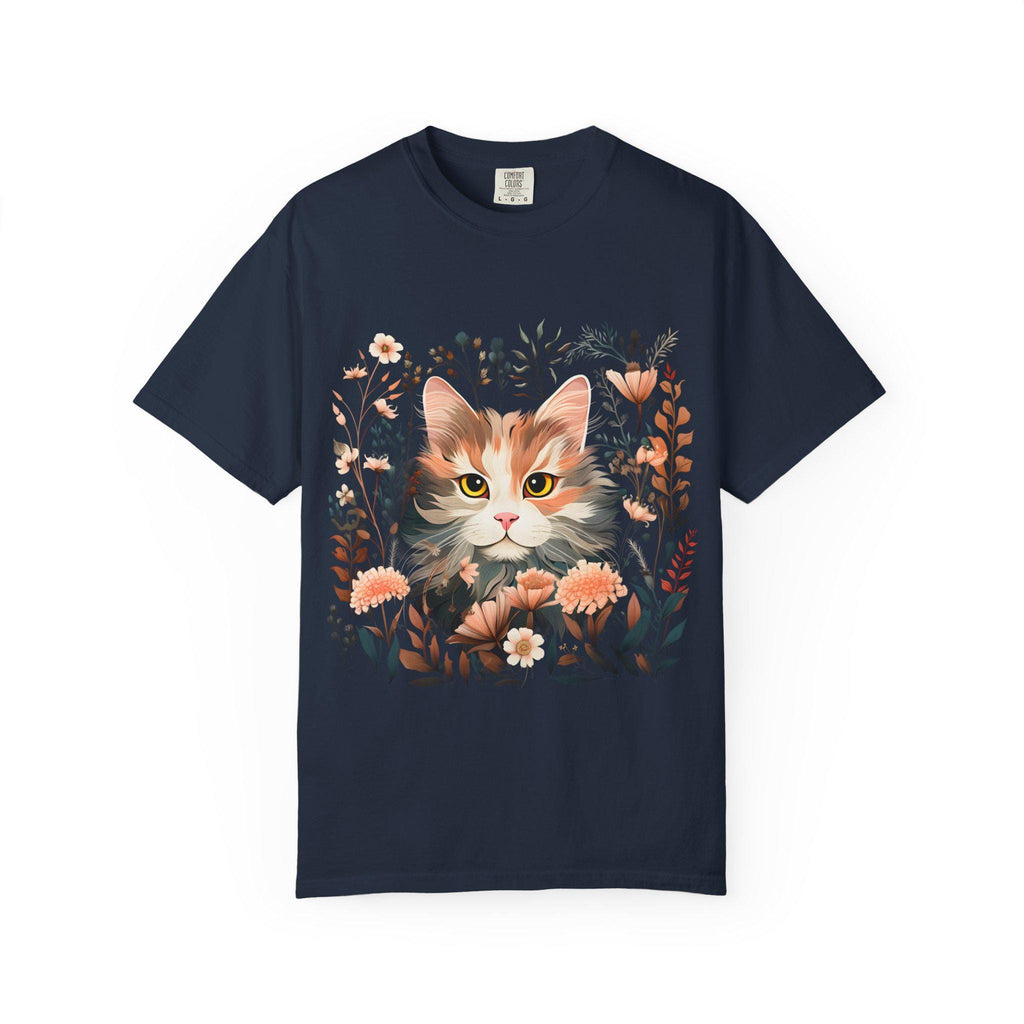Floral Cat T-Shirt