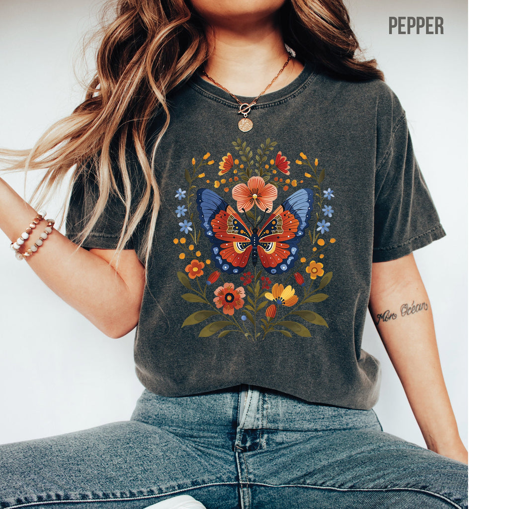 Floral Butterfly T-Shirt