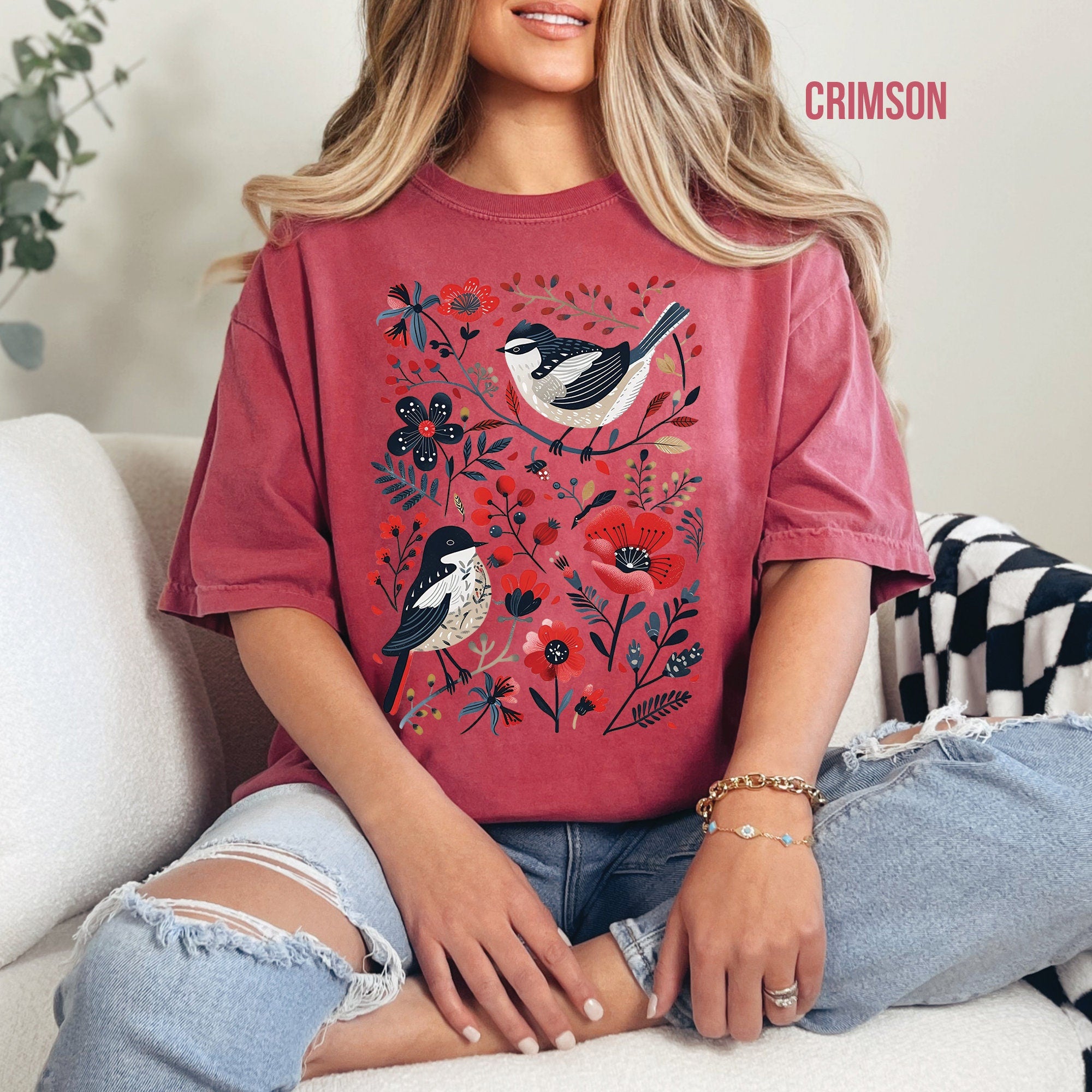 Flowers and Birds Shirt