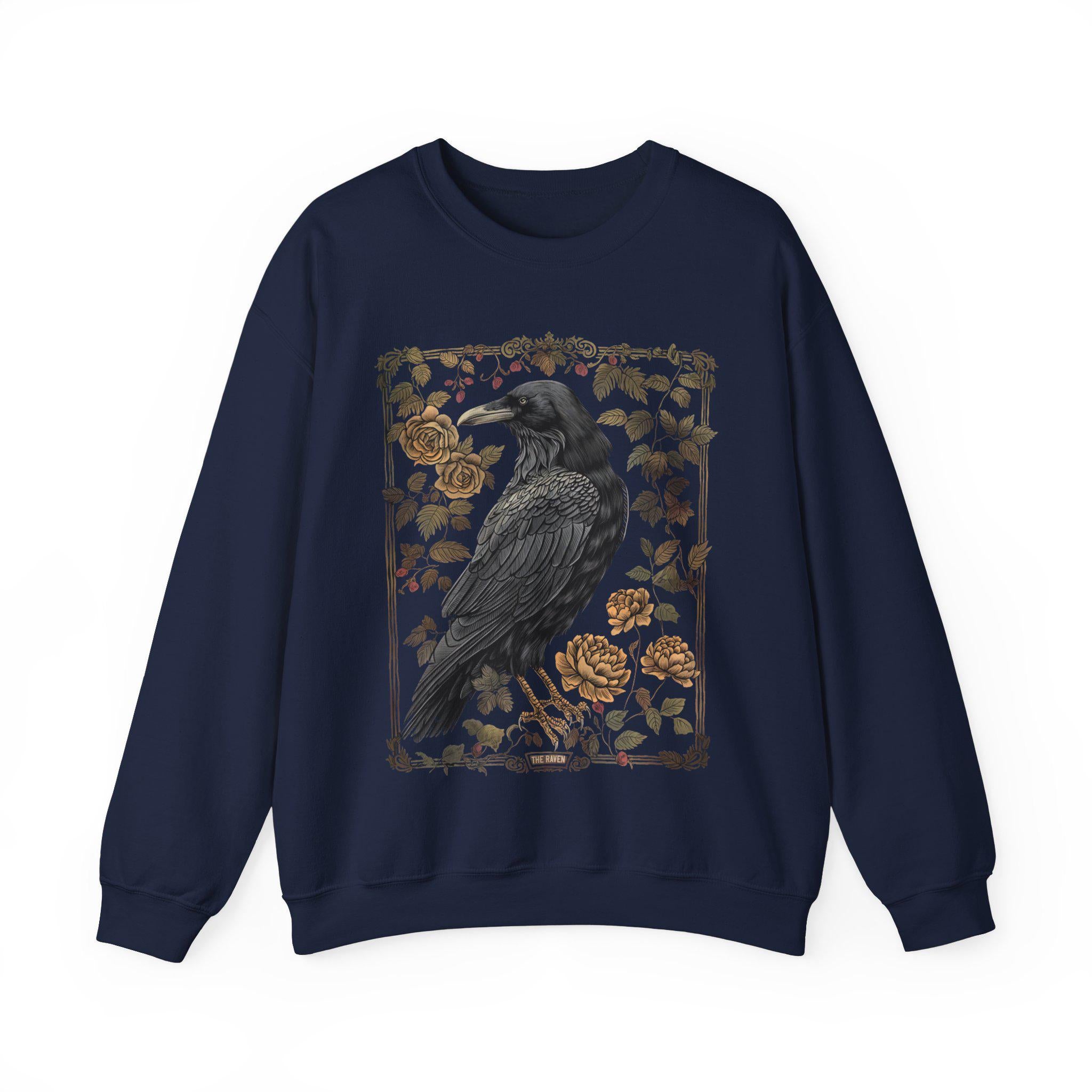 Vintage Gothic Raven Sweatshirt
