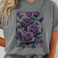 Vintage Gothic Roses Graphic T-Shirt