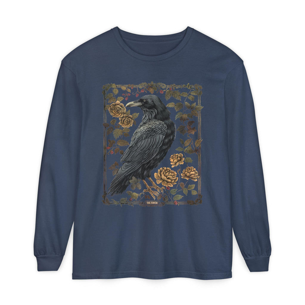 Vintage Raven Tarot Long Sleeve T-Shirt