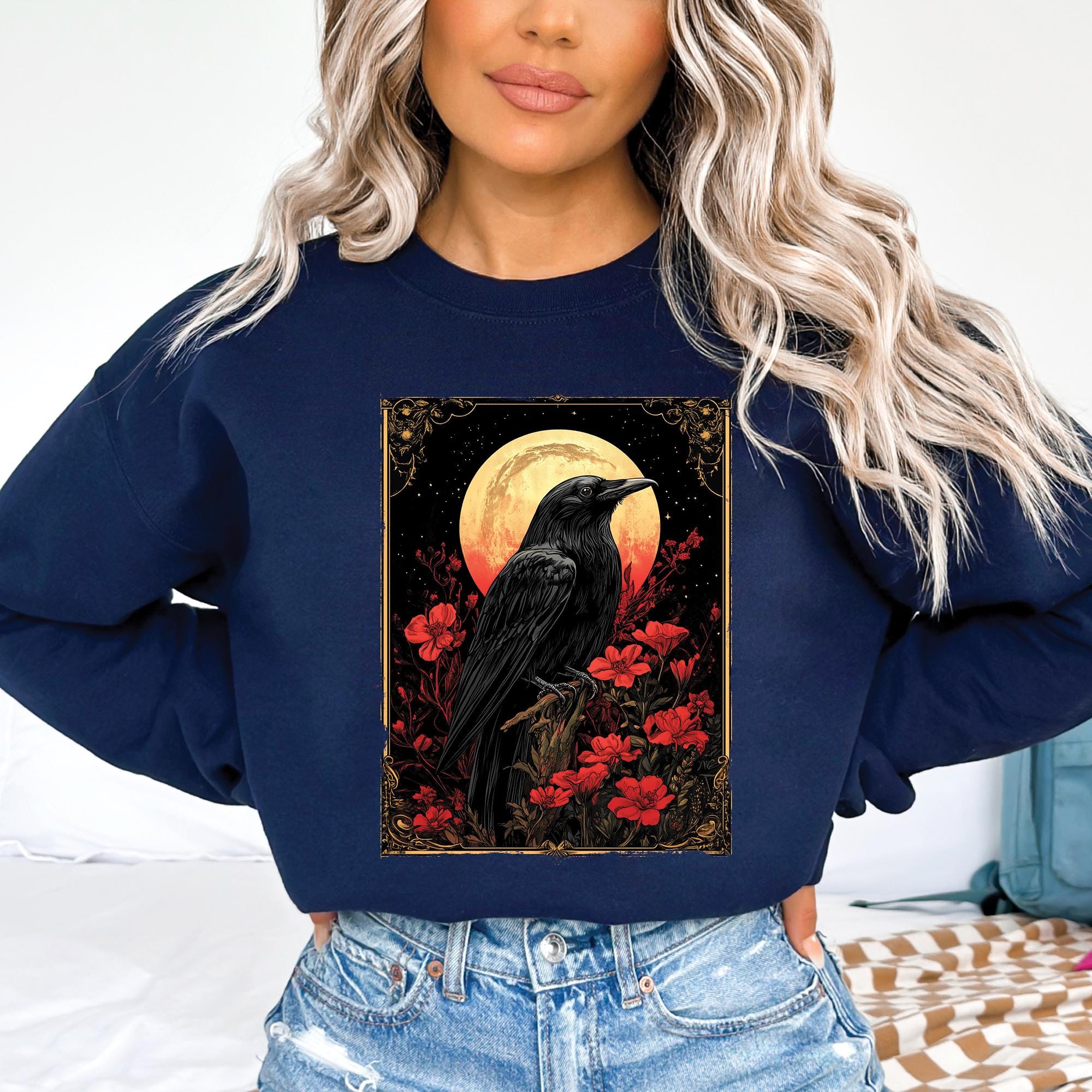 Gothic Crow Sweatshirt