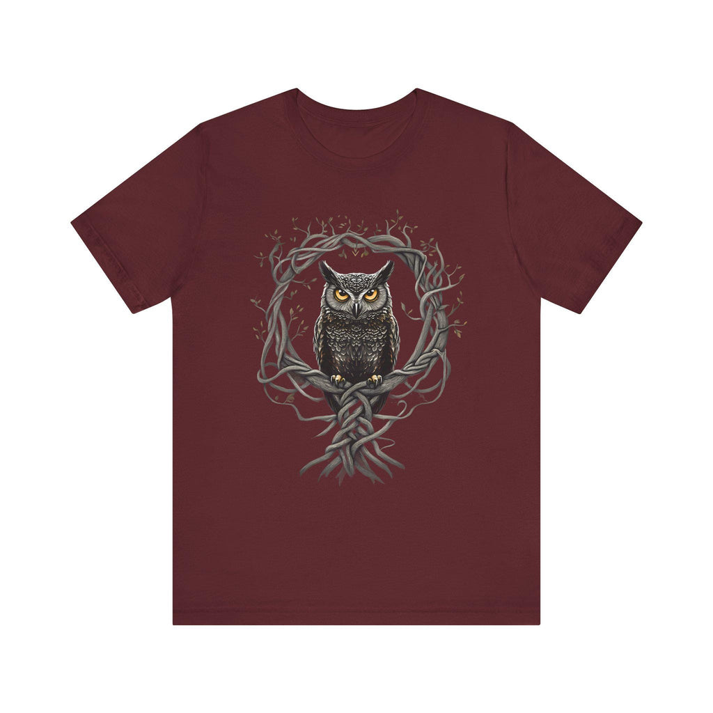 Celtic Yggdrasil Owl T-Shirt