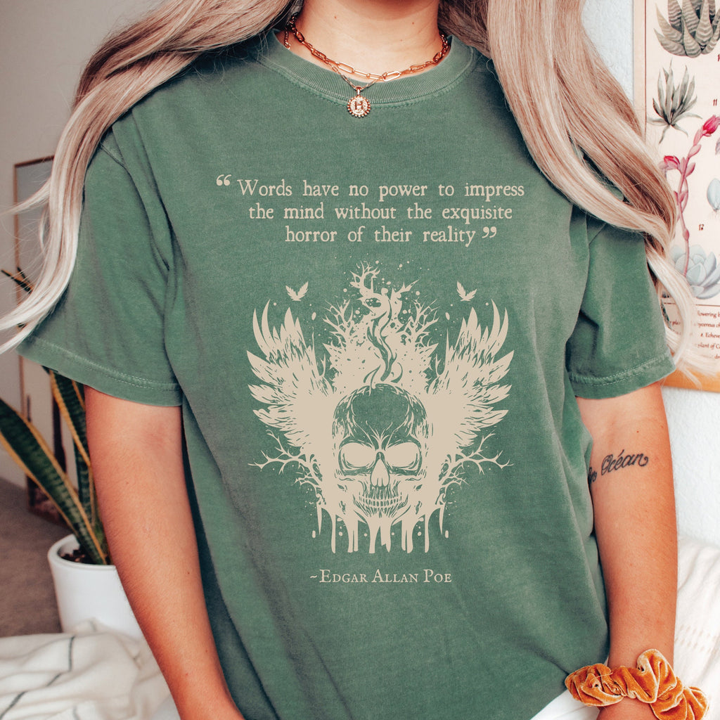 Edgar Allan Poe Skull T-Shirt