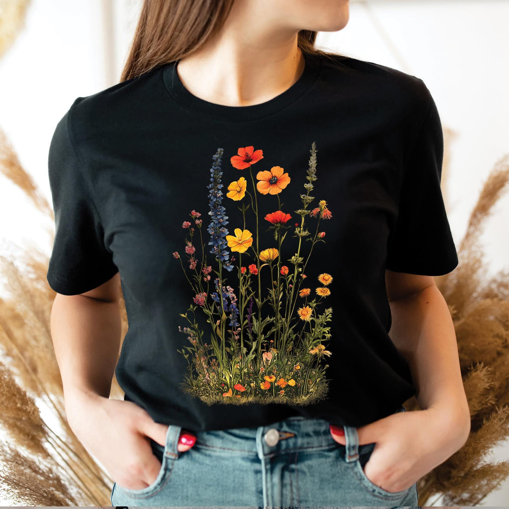Boho Vintage Wildflowers T-Shirt