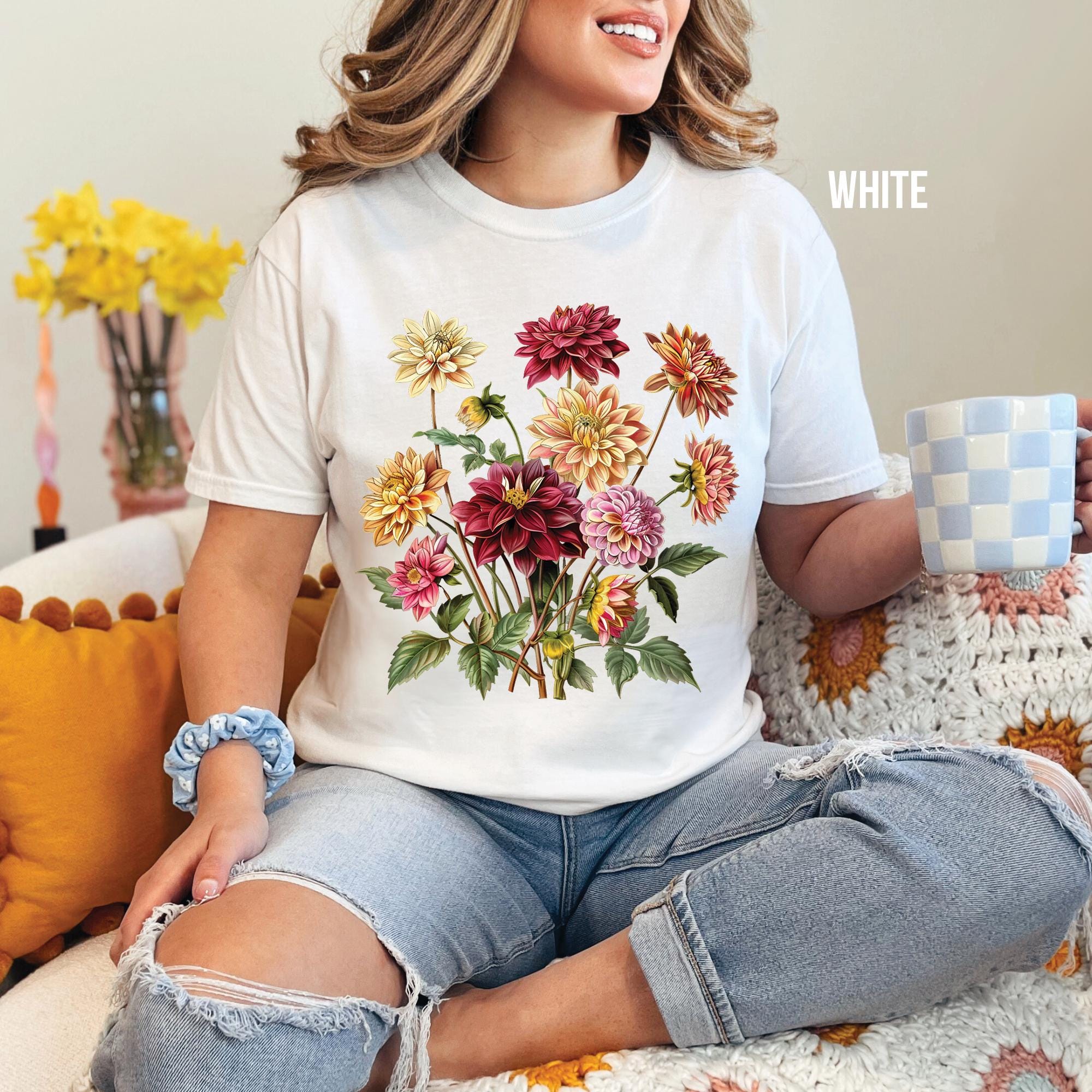 Dahlia Flowers T-Shirt