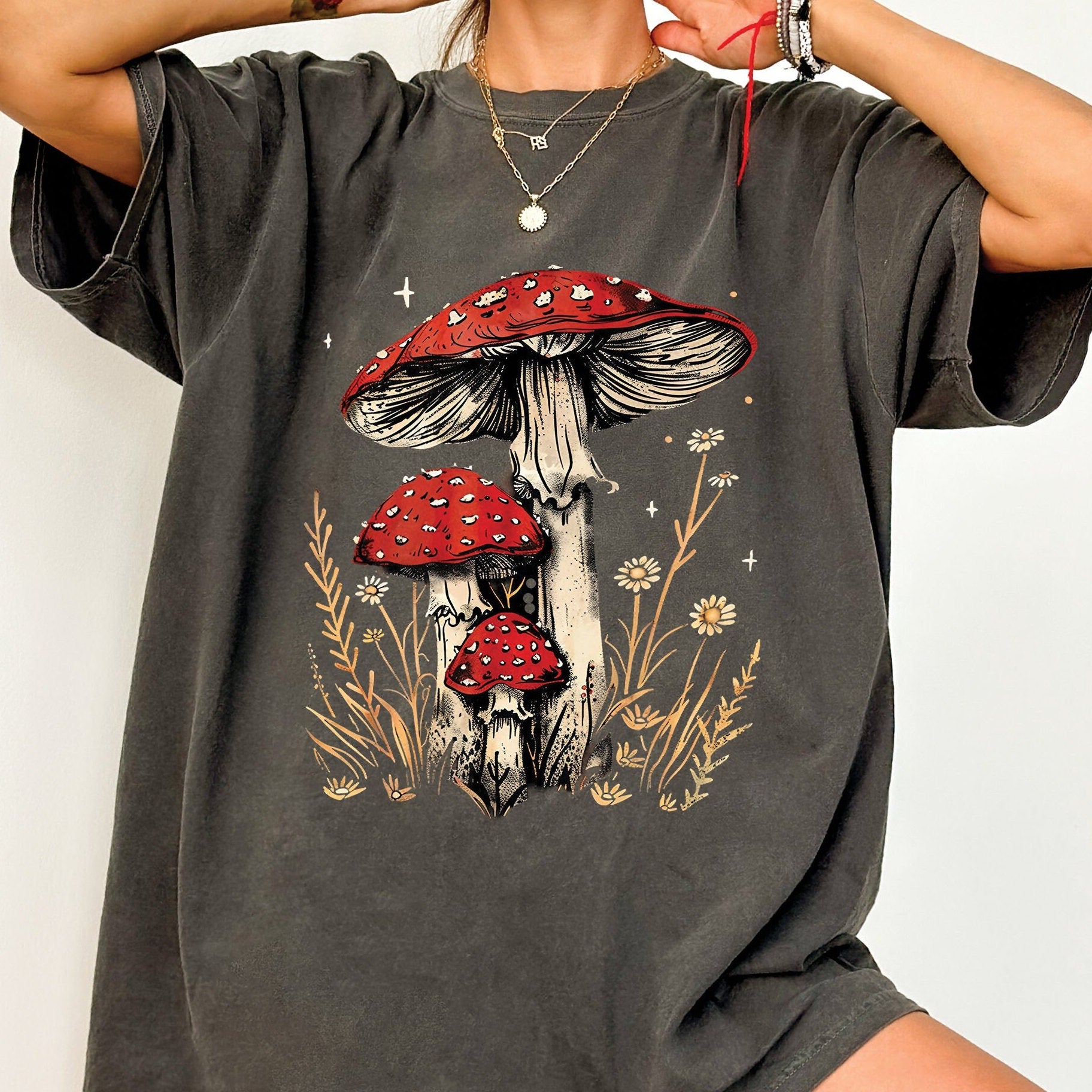 Vintage Mushroom Cottagecore Shirt